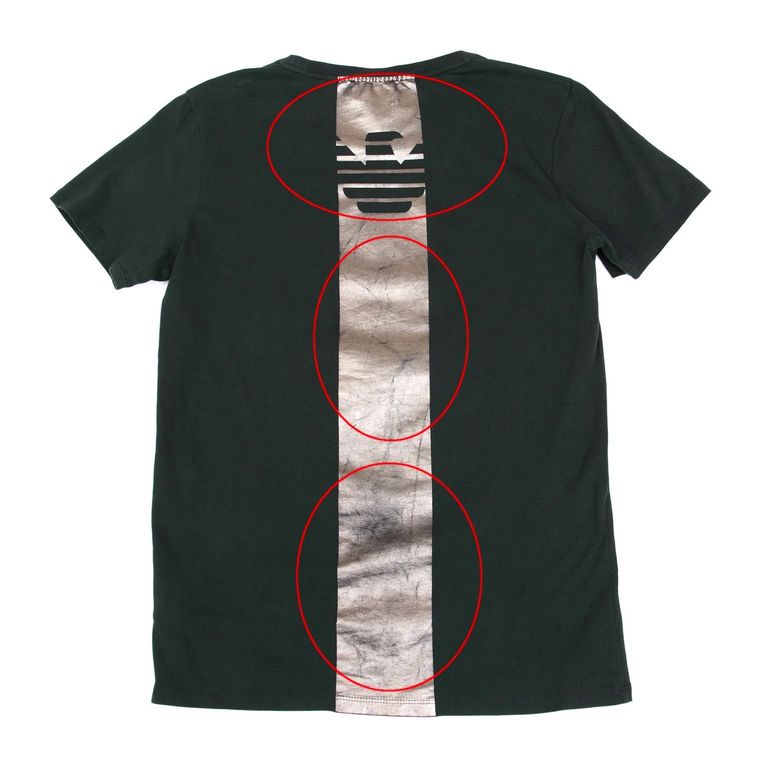 Emporio Armani Logo Foil Print T-Shirt in Dark Green 170/88A Size US S / EU 44-46 / 1 - 10 Thumbnail