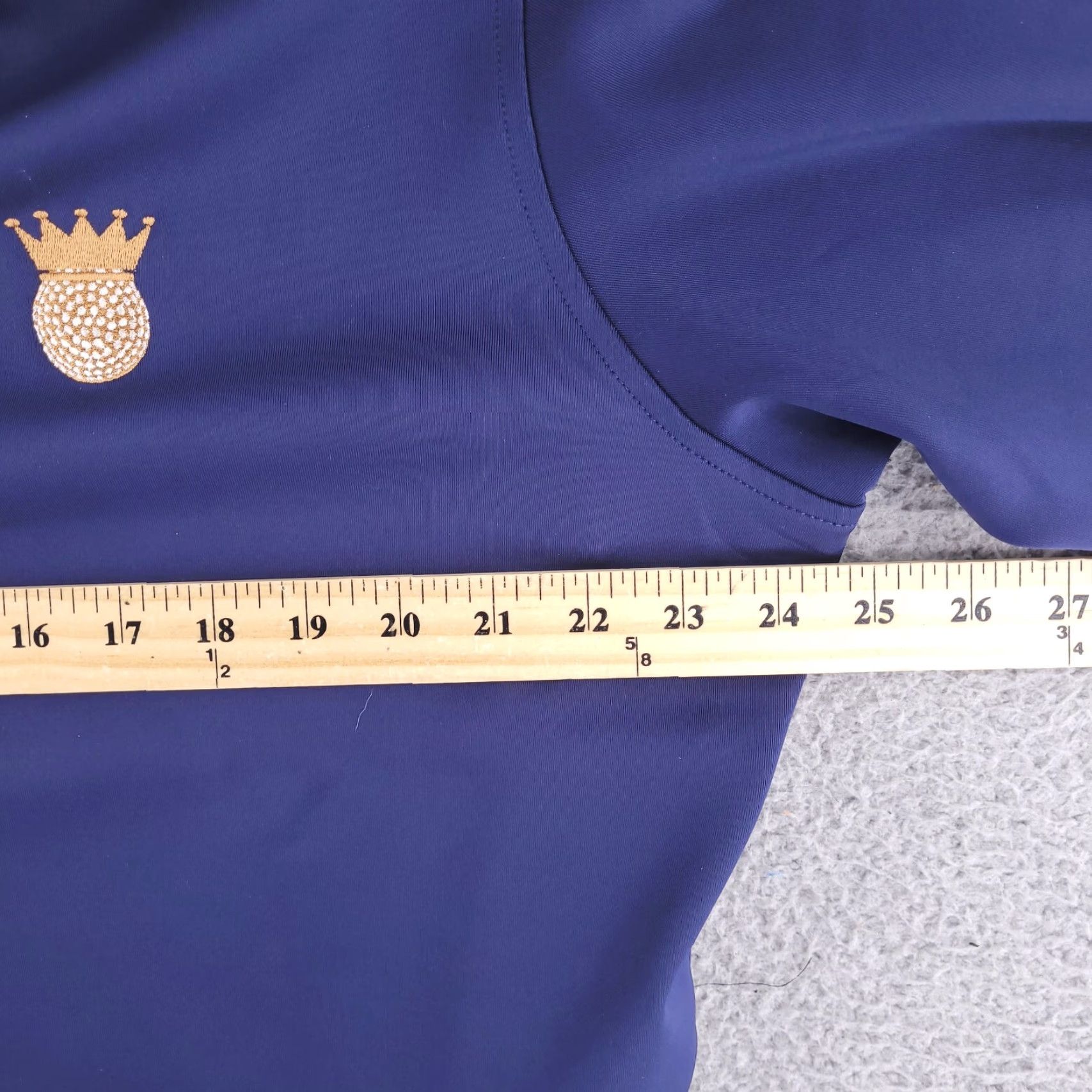 Vintage Fairway & Greene Sweater Mens Large Blue Pullover Quarter Zip Performance Tech Size US L / EU 52-54 / 3 - 5 Thumbnail