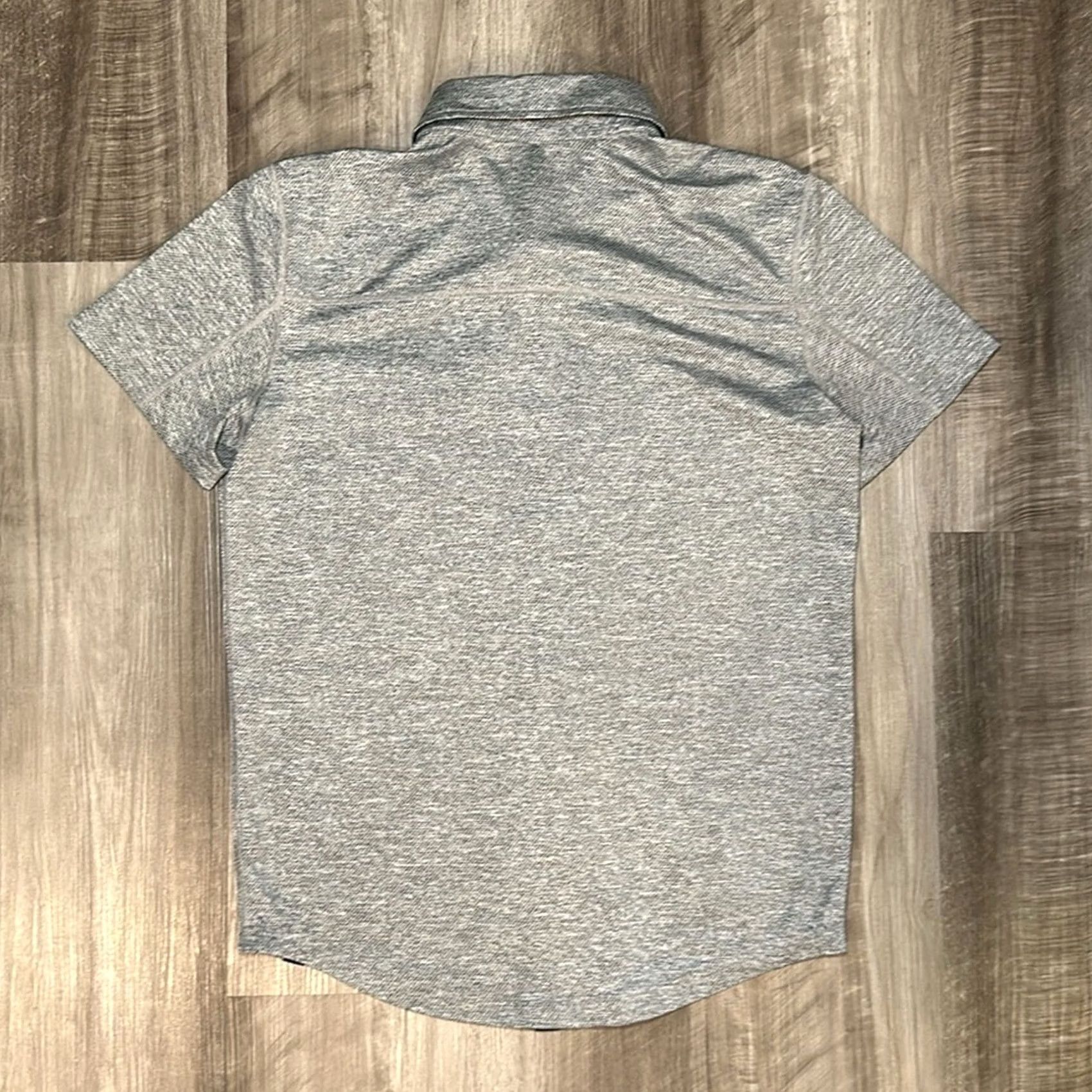 Prana Prana Stroud Breathe Performance Short Sleeve Button Down - Small Mens Shirt Gray Size US 29 - 3 Thumbnail