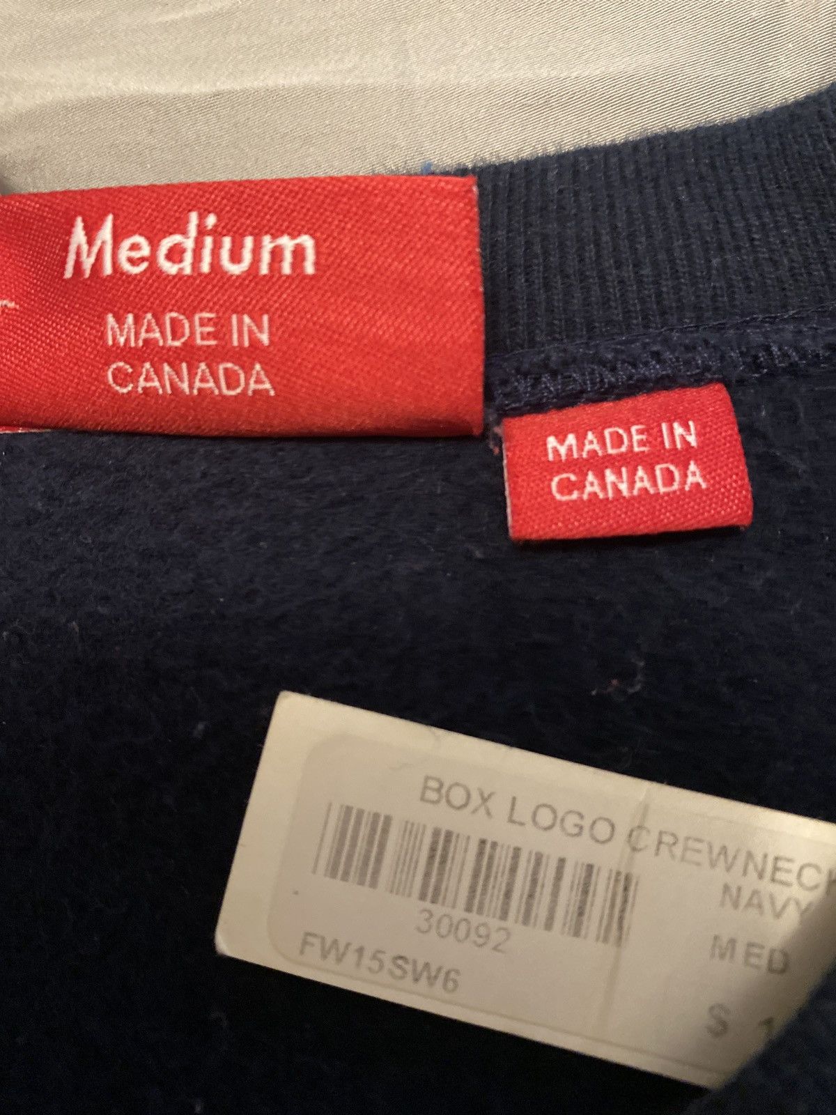 Supreme Supreme Box Logo Crew Neck FW2015 Size US M / EU 48-50 / 2 - 8 Thumbnail