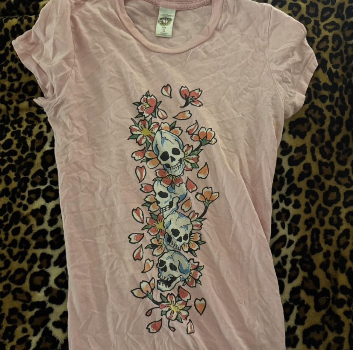 Ed Hardy Ed Hardy pink skull tee / mini dress Size S Size S / US 4 / IT 40 - 1 Thumbnail