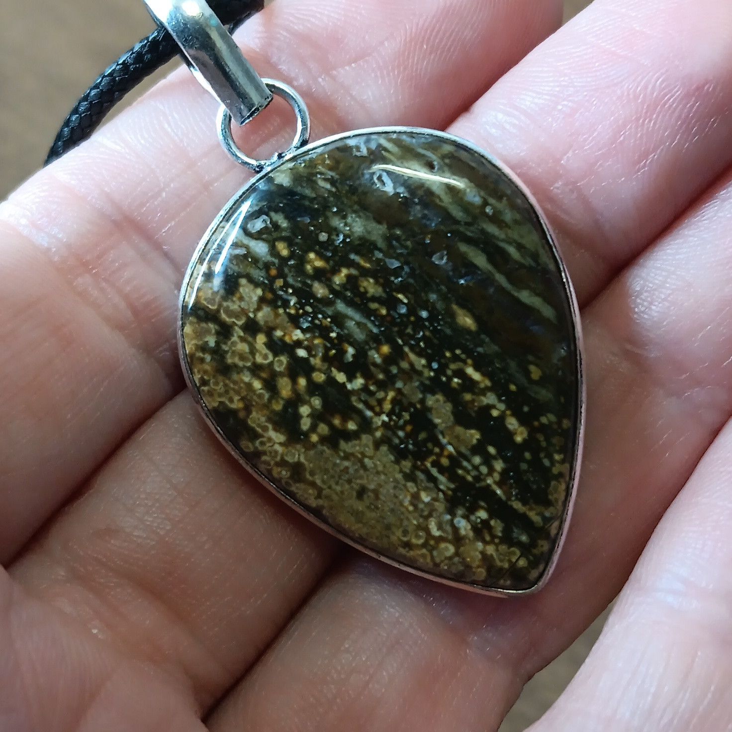 Other Ocean Jasper gemstone pendant necklace Size ONE SIZE - 5 Thumbnail