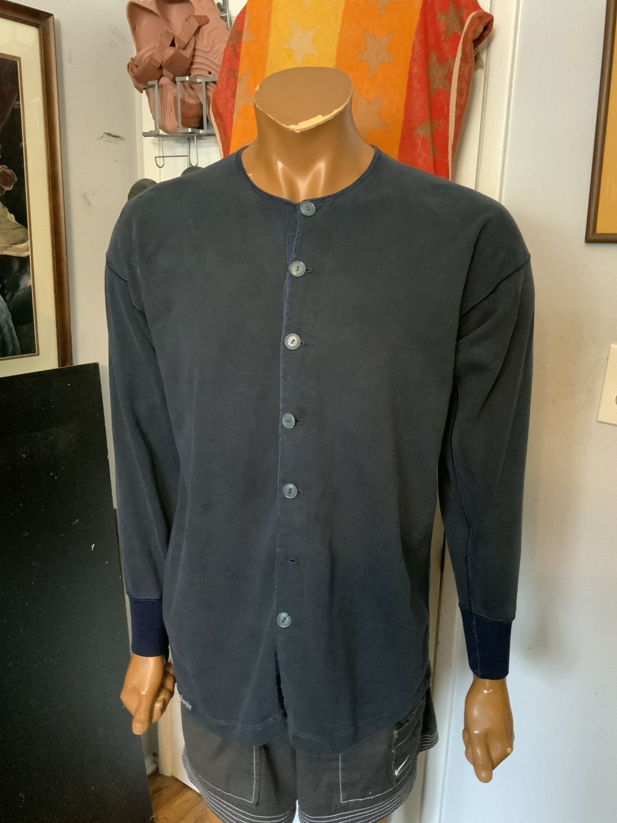 Other Parthenis Athens Ribbed Cotton L/S Button Down Thermal Shirt Size US M / EU 48-50 / 2 - 8 Thumbnail