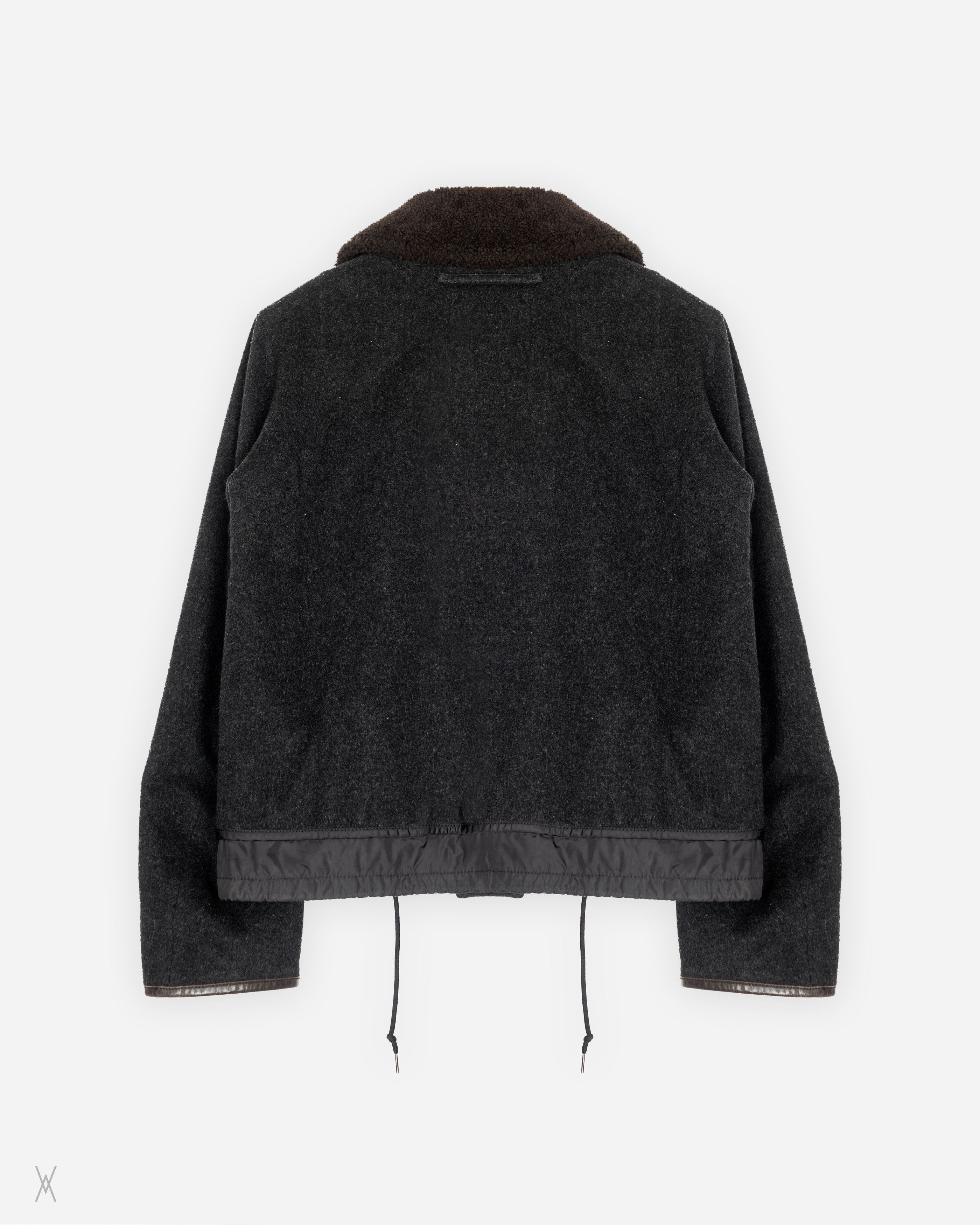 Prada PRADA shearling collar bomber jacket Size US M / EU 48-50 / 2 - 2 Thumbnail