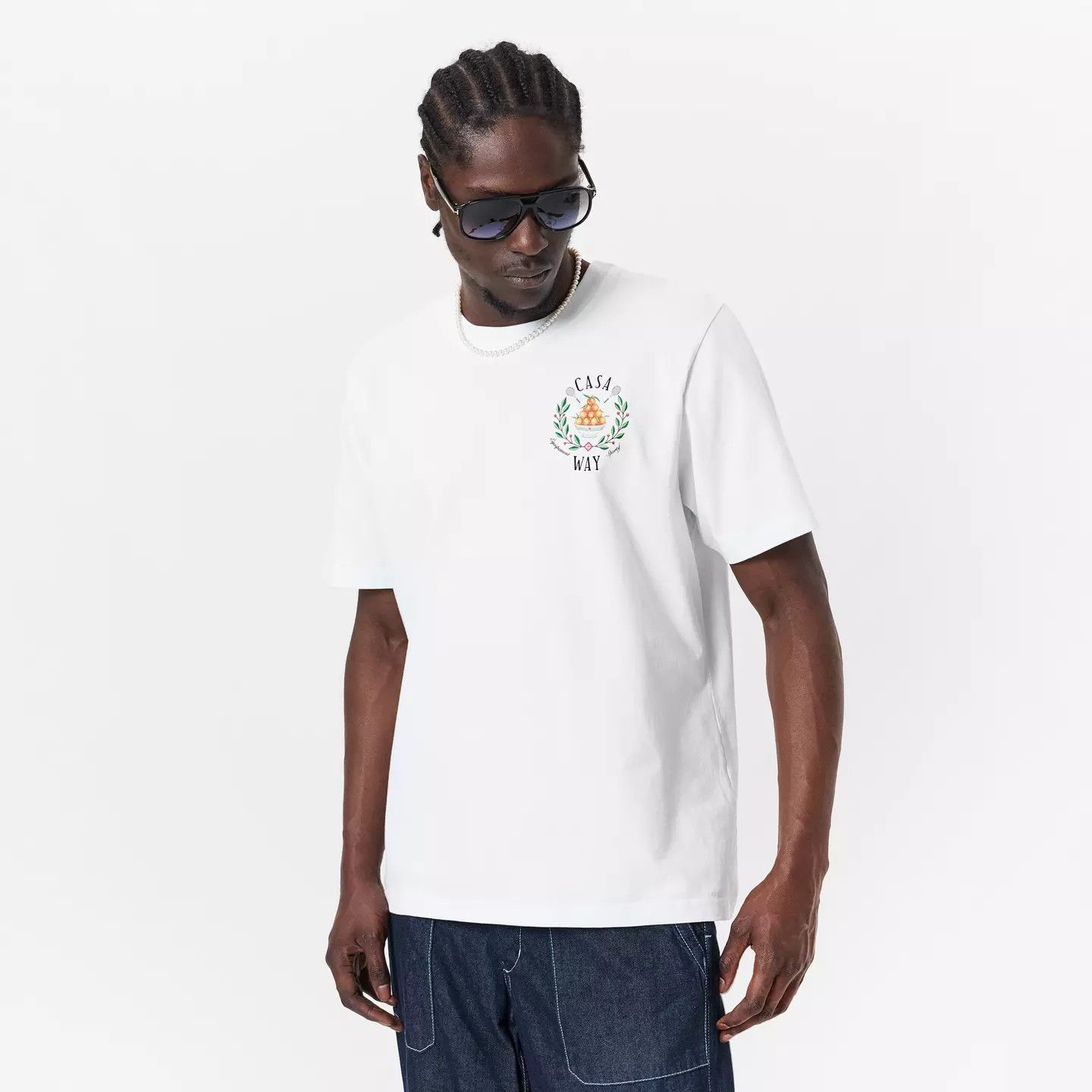 Casablanca o1g2r1mq0426 Way T-Shirt in White Size US XXL / EU 58 / 5 - 3 Thumbnail