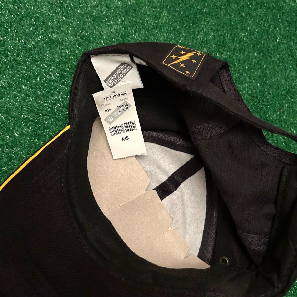 Vintage VINTAGE Harry Potter Hat Cap 2000 Movie Warner Bros Baseball Cap Adjustable One Size Men Black NWT Lightning Bolt Mens Size ONE SIZE - 4 Thumbnail
