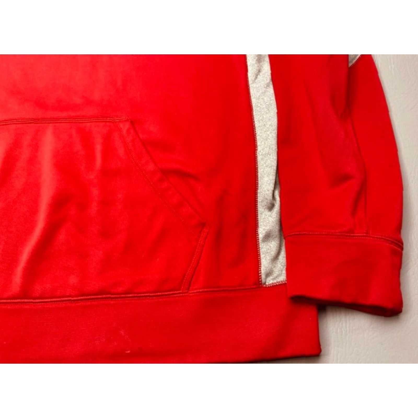 Nike Nike Hoodie Mens Large Red Gray Trim Therma-FIT KO 2.0 Fleece Sweatshirt Size US L / EU 52-54 / 3 - 4 Thumbnail