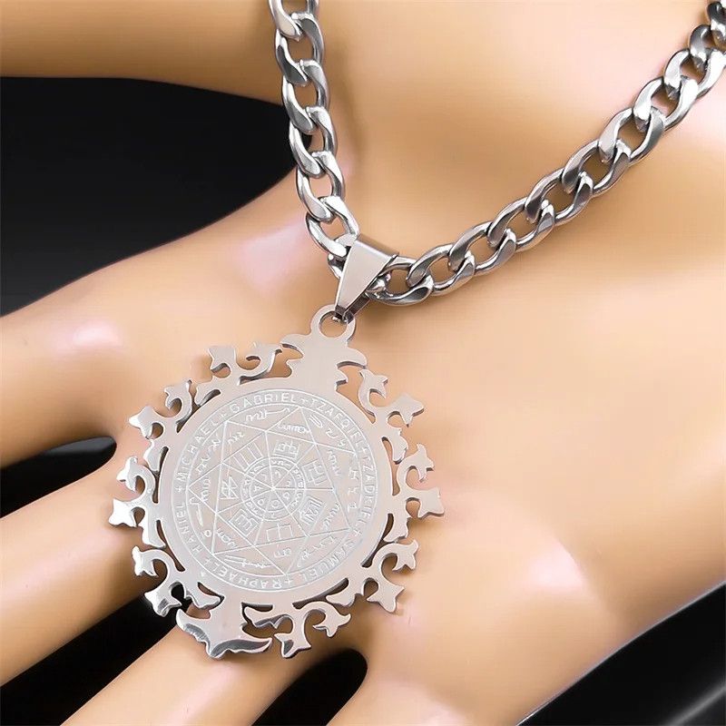 Jewelry Seal of Salomon Talisman Pendant Necklace Emblem Talisman Size ONE SIZE - 5 Thumbnail