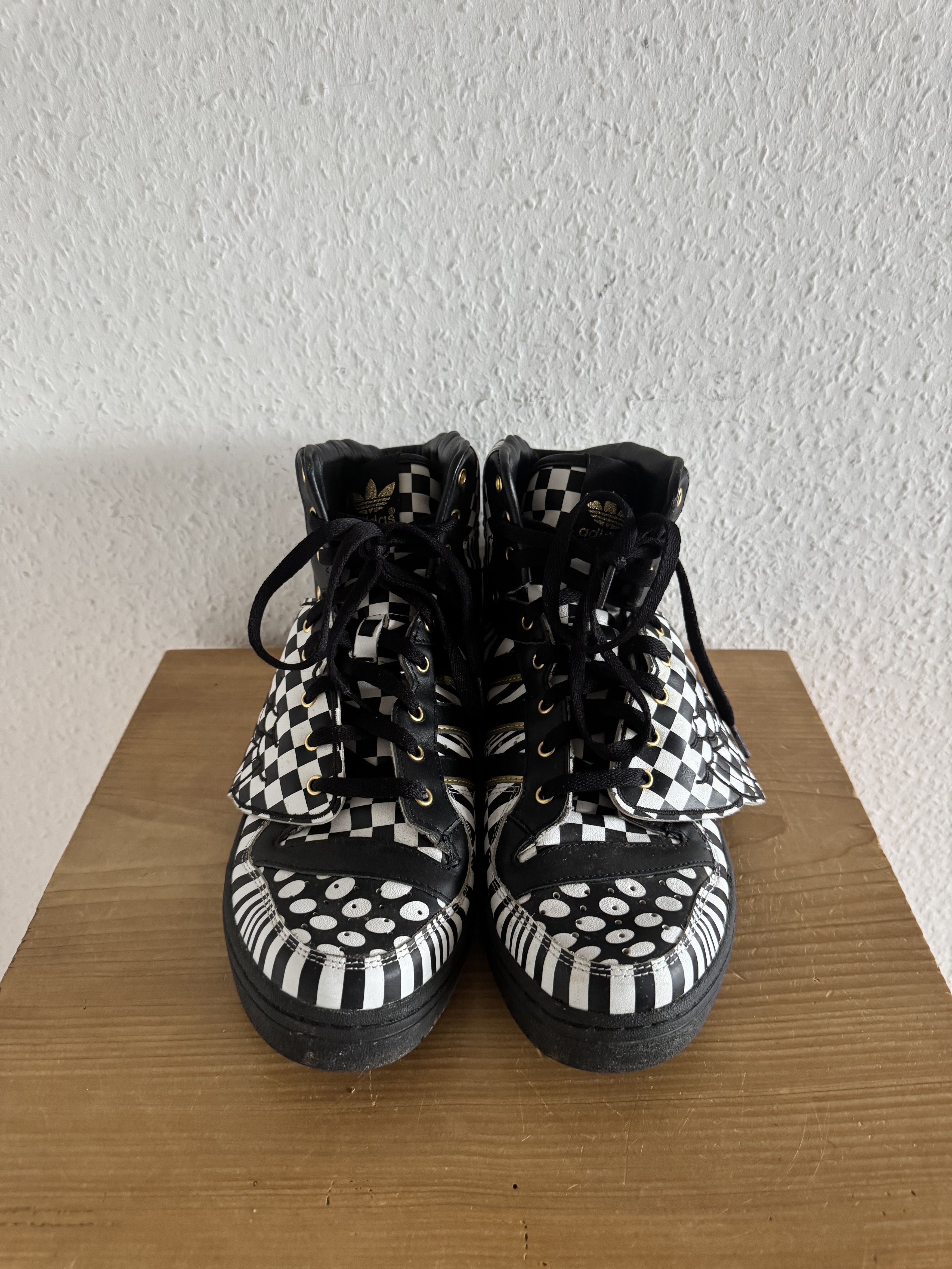 Adidas × Jeremy Scott JS Wings OPART Black White Size US 12.5 / EU 45-46 - 4 Thumbnail