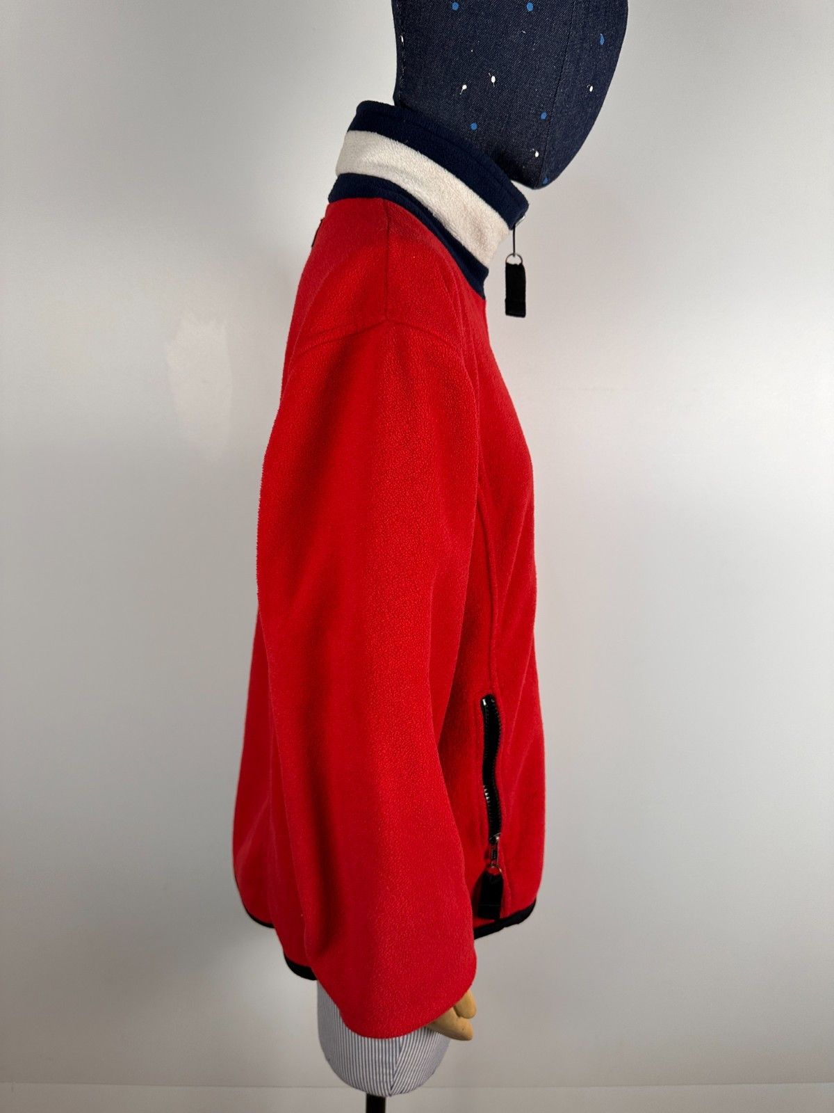 Tommy Hilfiger Tommy Hilfiger Flag Fleece Full Zip Jacket Size M 90s Red Size M / US 6-8 / IT 42-44 - 7 Thumbnail