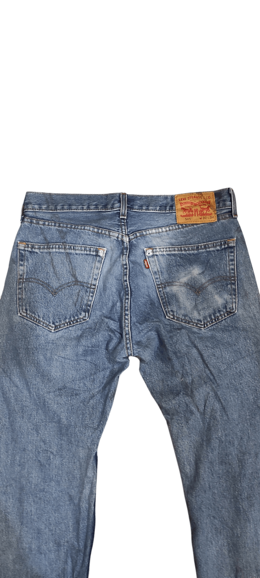 Levi's Vintage Distressed Levis 505 Dirty Washed Size US 32 / EU 48 - 3 Thumbnail