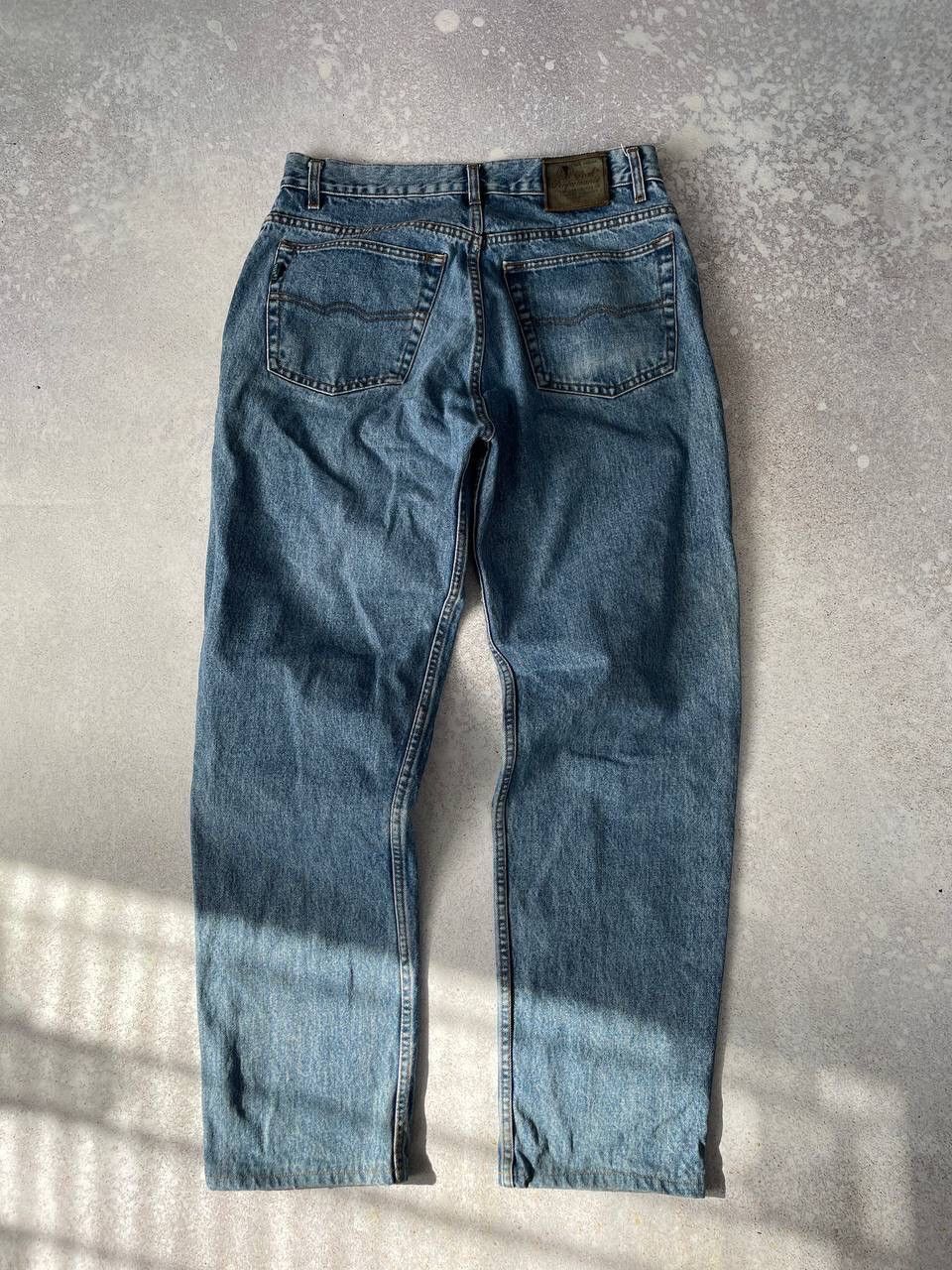 Peak Performance × Vintage Vintage Peak Performance Washed Blue Denim Baggy Pants Y2K Size US 34 / EU 50 - 3 Thumbnail