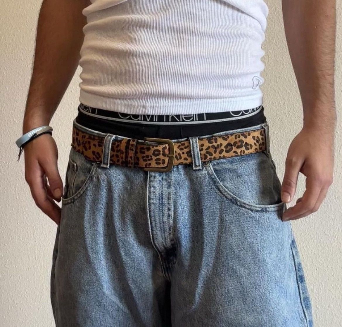 Japanese Brand 2000s leopard cheetah print belt Size 32 - 1 Thumbnail