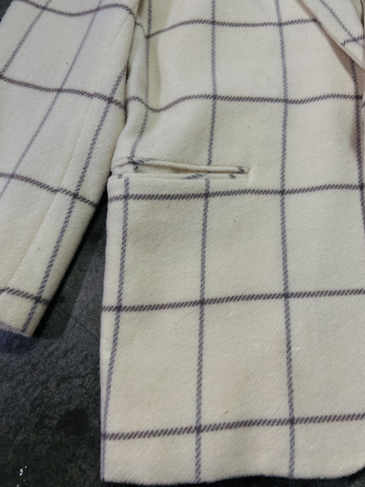 Christian Dior Monsieur Plaid Tartan Wool Blazer (Beige)