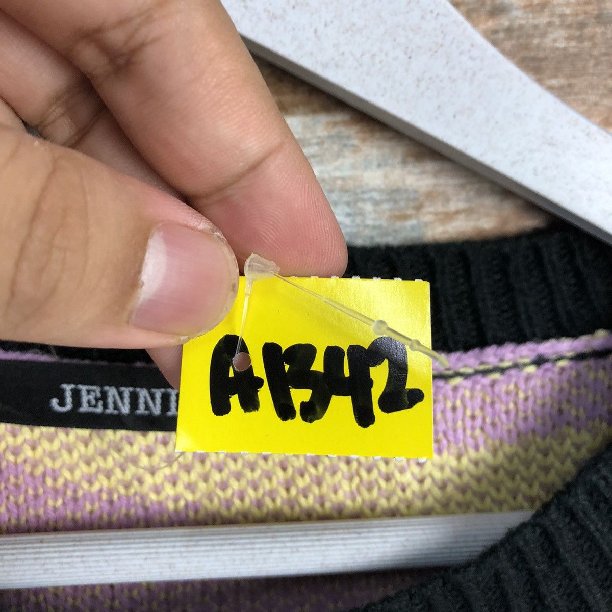 Homespun Knitwear × Japanese Brand Jenni Love Pink/Yellow tiger stripe Knitwear #A1342 Size M / US 6-8 / IT 42-44 - 12 Thumbnail