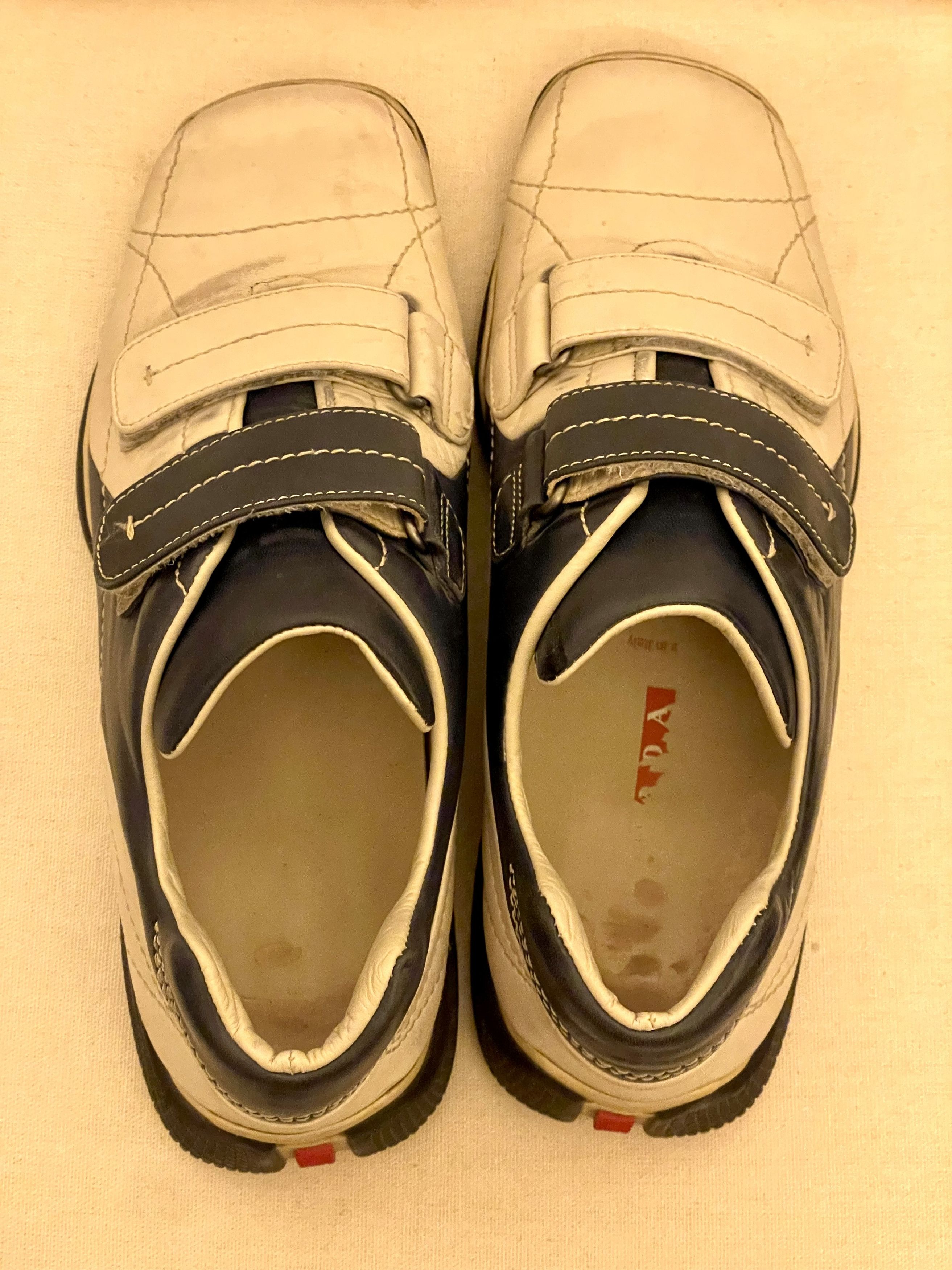 Prada Prada Vintage Velcro Leather Sneakers Size US 7 / EU 40 - 4 Thumbnail