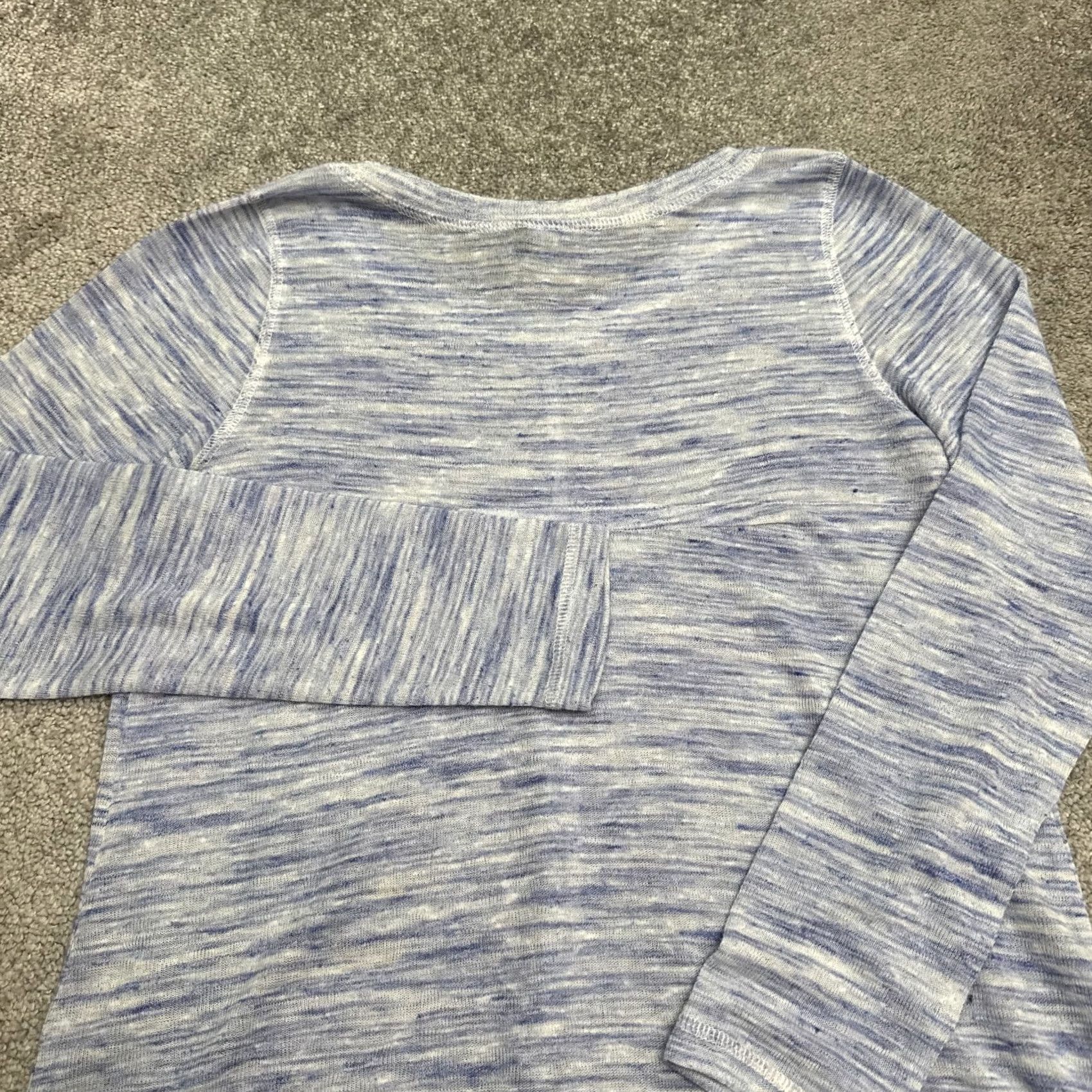 Anthropologie Anthropologie Akemi + Kin Sweater Women XS Blue White Knit Pullover Casual Long Sleeve Size XS / US 0-2 / IT 36-38 - 5 Thumbnail