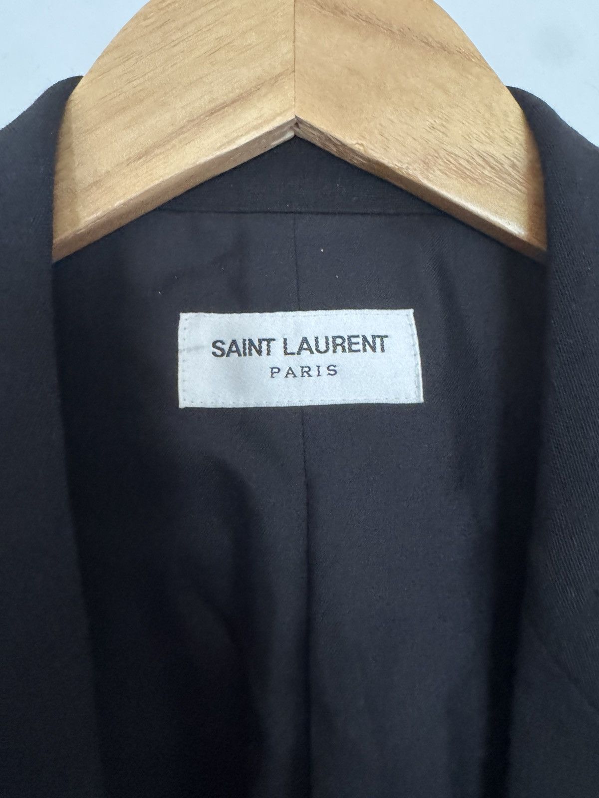 Saint Laurent Paris Wool/Goat Hair Blazer Size 46R - 6 Thumbnail