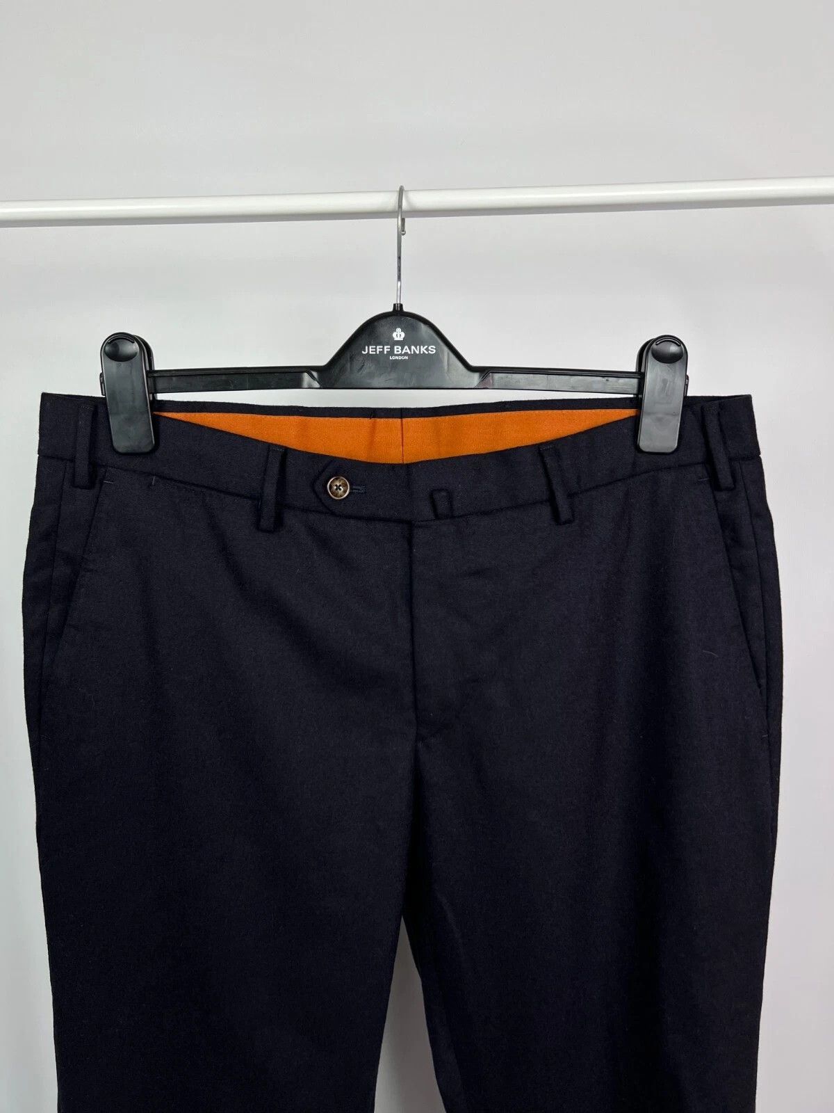 PT PANTALONI TORINO Navy Blue Wool Slim Fit Chino