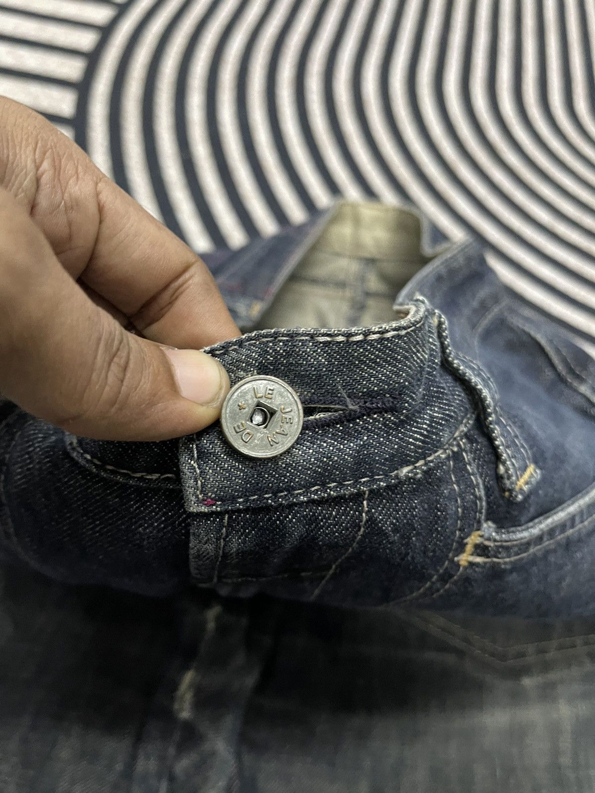Marithe + Francois Girbaud 2000s MARITHE FRANCOIS GIRBAUD CURVED SIDEBONE JEANS RARE Size US 31 - 10 Thumbnail