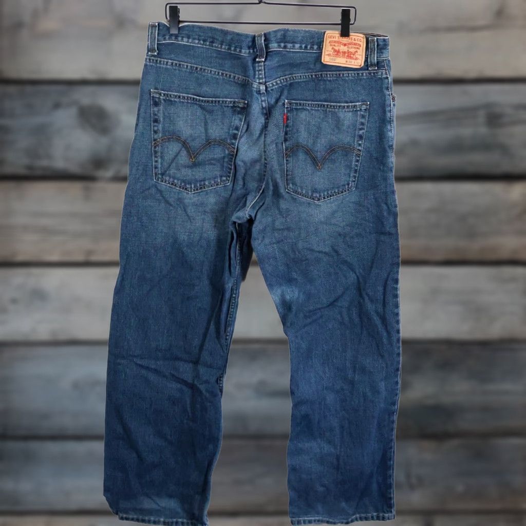 Levi's VINTAGE Levi's 569 Jeans Men 36 x 30 Blue Denim Skater 90s Grunge Retro Shirt? Size US 36 / EU 52 - 1 Thumbnail