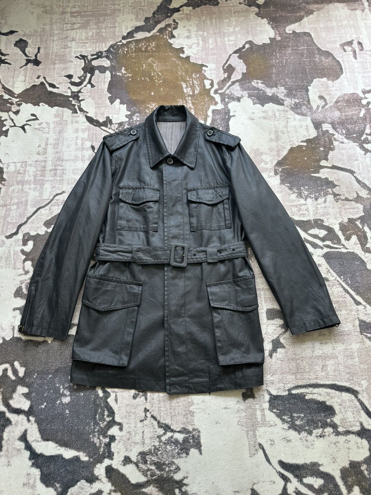 JUN MEN 80’s Junmen waxed trench coat Size US M / EU 48-50 / 2 - 4 Thumbnail