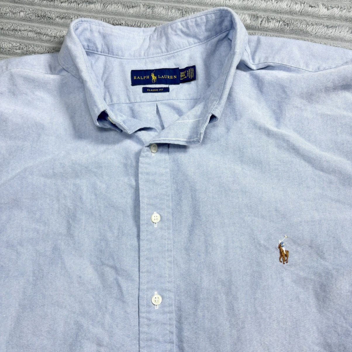 Polo Ralph Lauren Polo Ralph Lauren Shirt Men 3XLT Big Blue Solid Oxford shirt Size US XXL / EU 58 / 5 - 12 Thumbnail