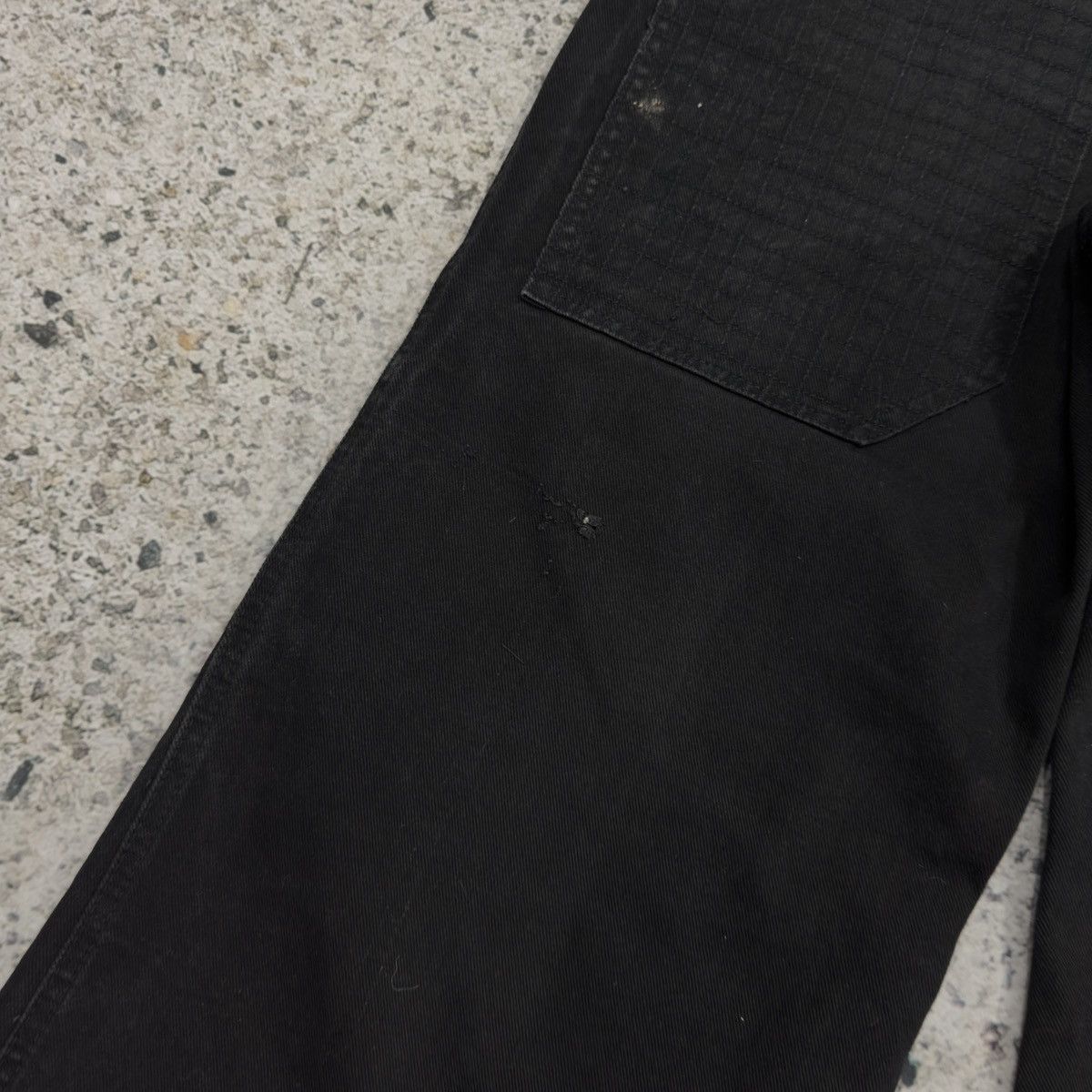 Vintage 90s Baggy Wide Leg Long Black Denim Shorts ERD Grunge Skater Size US 34 / EU 50 - 12 Thumbnail