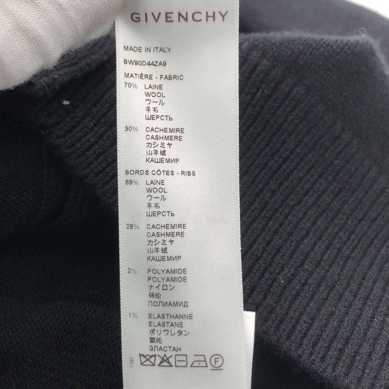 Givenchy Givenchy Black Loose Wool Knit Cardigan K26WX Size S / US 4 / IT 40 - 8 Thumbnail