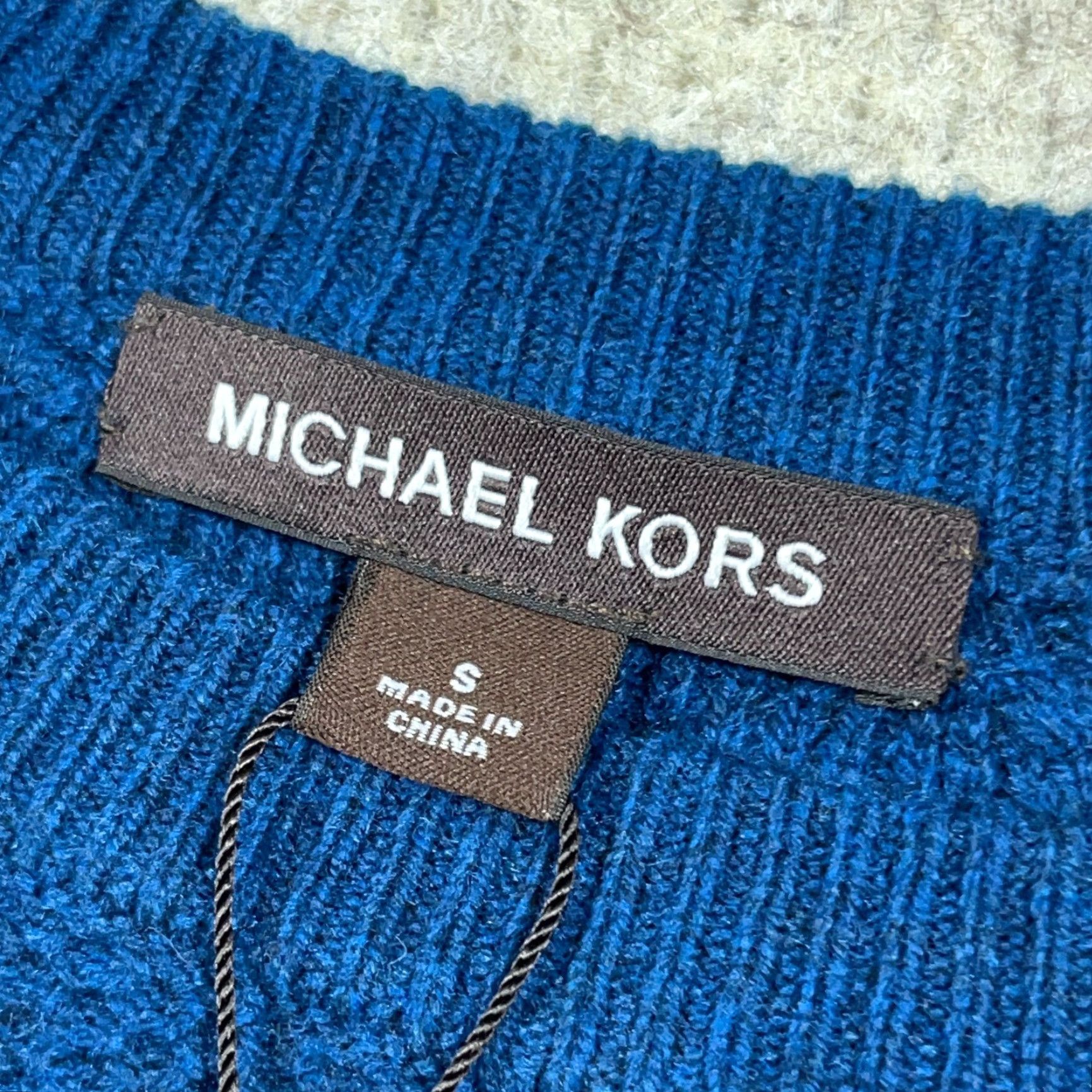Michael Kors Michael Kors Sweater Men S Blue Crew Neck Pullover Knit Wool Nylon Cotton Logo 90s Classic Preppy Indoor Outdoor All Seasons Regular Size US S / EU 44-46 / 1 - 4 Thumbnail