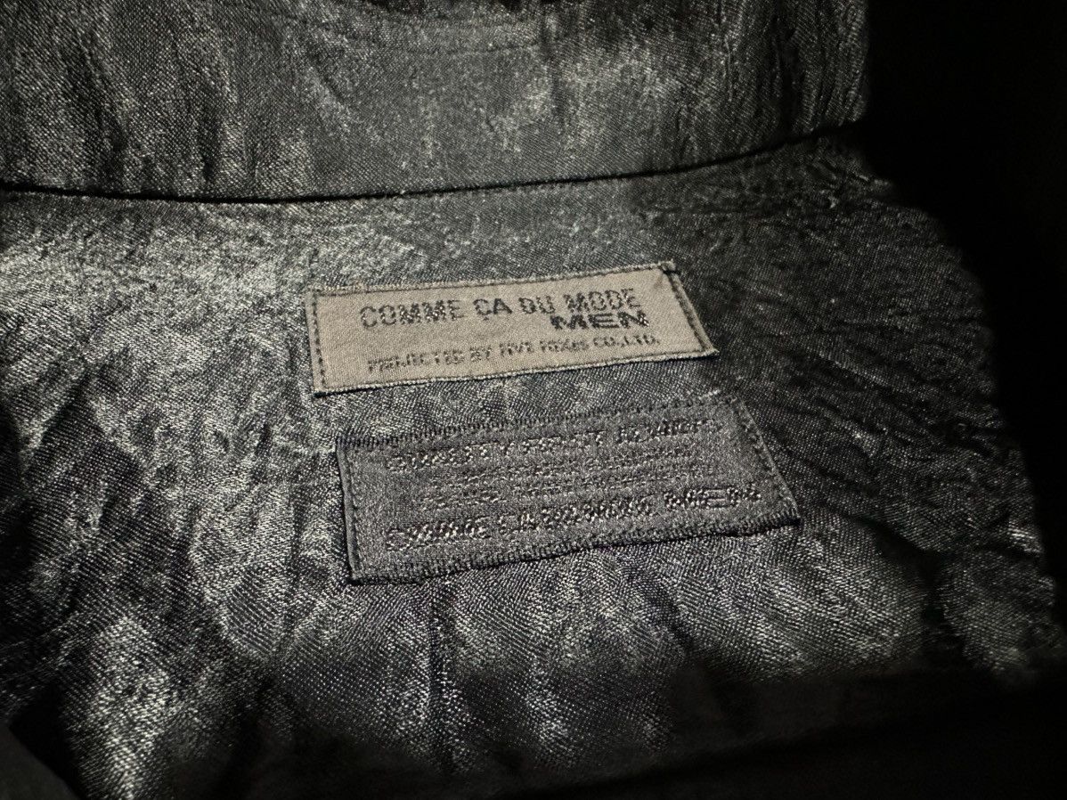 If Six Was Nine × Japanese Brand 🔥Sick Y2K Comme Ca Du Mode Men Shirt Black Sheer Size US L / EU 52-54 / 3 - 12 Thumbnail