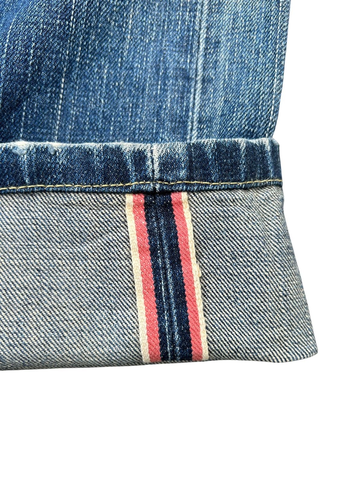 Kapital Edwin Selvedge Distressed Buckle Back Denim Made Japan Size US 32 / EU 48 - 3 Thumbnail
