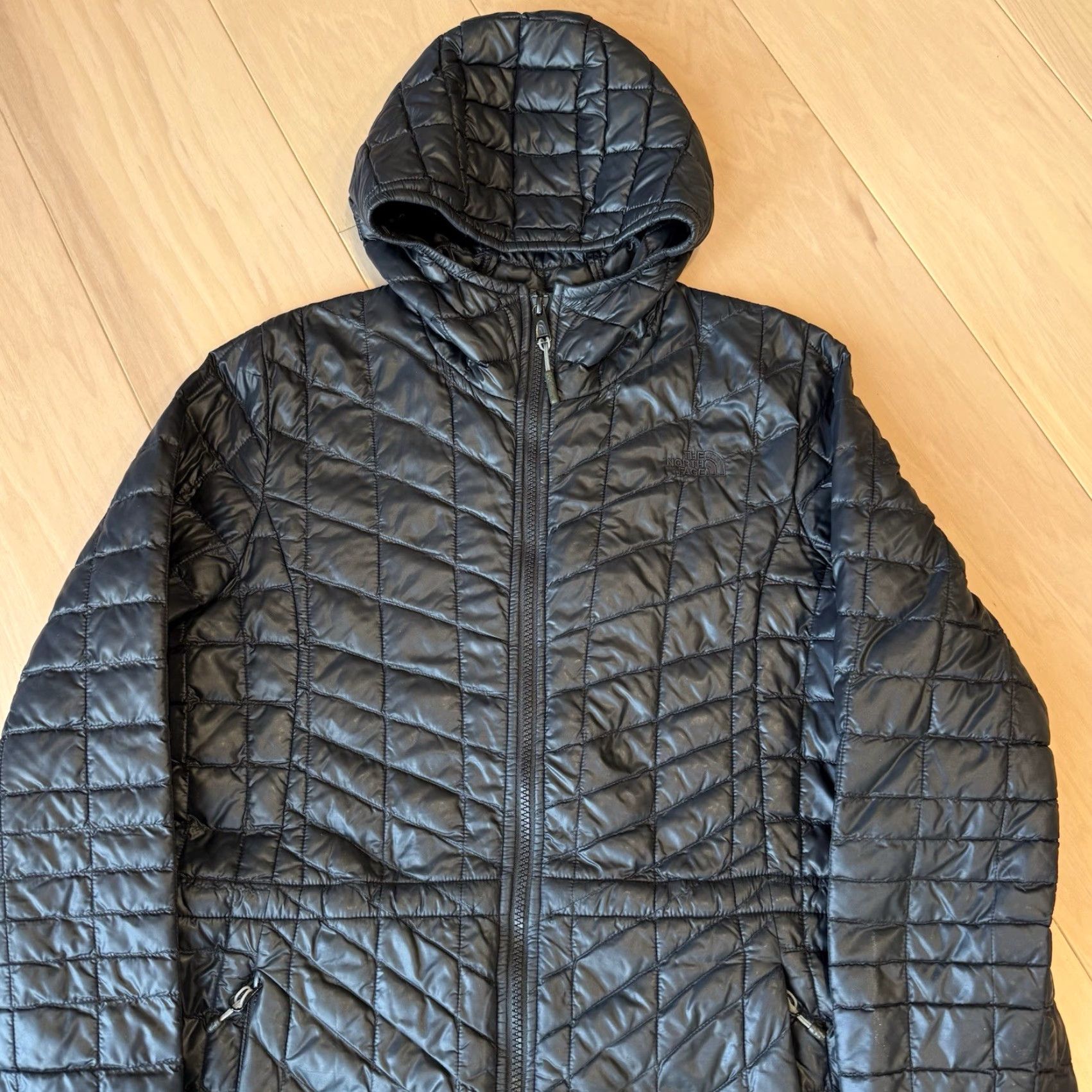 The North Face VNTG The North Face Thermoball Parka Jacket Women's Medium Black Full Zip Insulated Outerwear Size M / US 6-8 / IT 42-44 - 4 Thumbnail