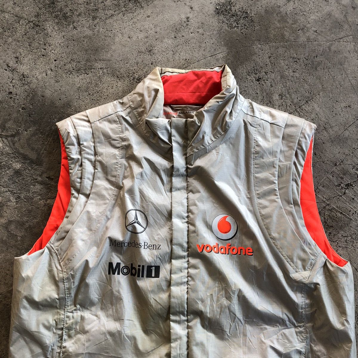 Formula 1 × Mercedes-Benz Vodafone McLaren Mercedes F1 Racing Vest Gilet Jacket Size US S / EU 44-46 / 1 - 4 Thumbnail