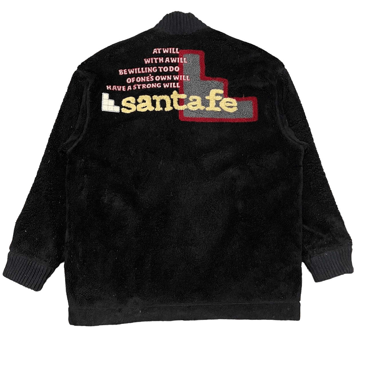 Vintage Sante Fe Embroidery Logo Fleece Jacket