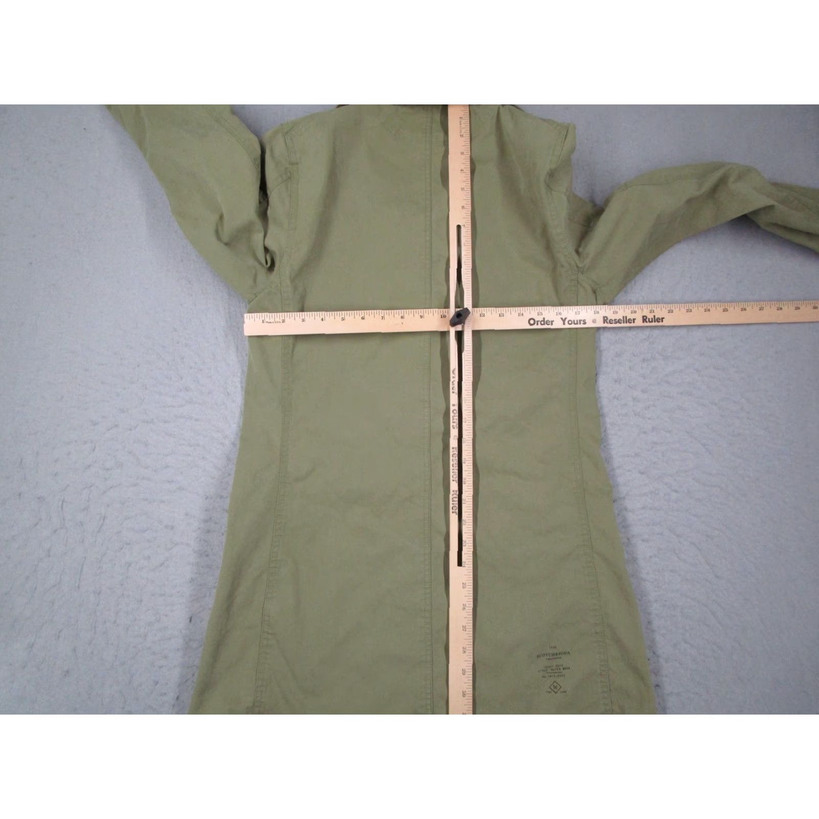 Scotch & Soda Scotch & Soda Coat Mens S Green Canvas Overcoat Heavy Duty Utility 1015-4222 Army Outdoor Casual Workwear | Mens Coat | Green | S Size US S / EU 44-46 / 1 - 7 Thumbnail