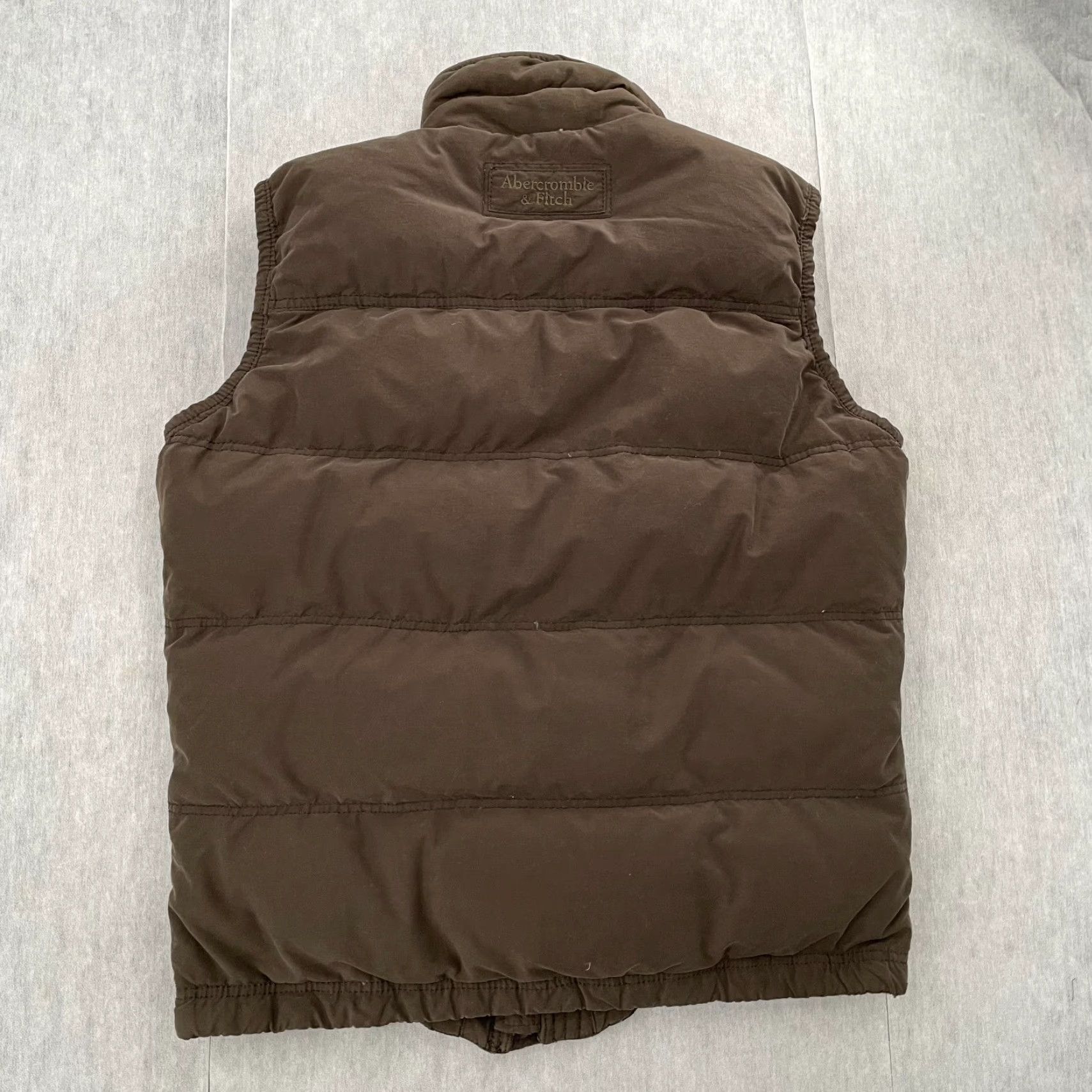 Abercrombie & Fitch VINTAGE Abercrombie & Fitch Summit Rock Vest Adult XL Brown Full Zip Down Puffer Mens Size US XL / EU 56 / 4 - 2 Thumbnail