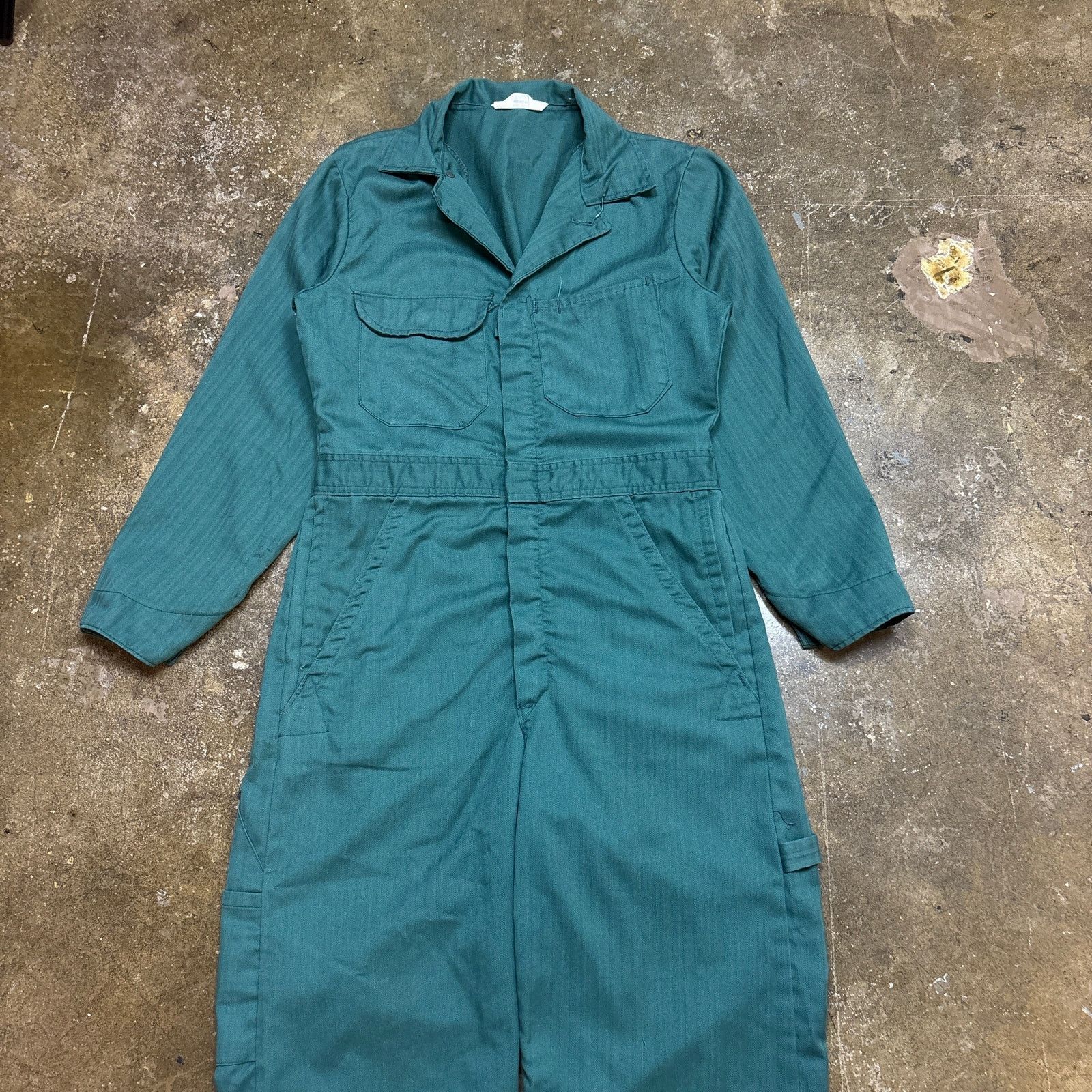 JCPenney Vintage 60s Penneys Big Mac Herringbone Overalls Size 36S Size US 36 / EU 52 - 2 Thumbnail