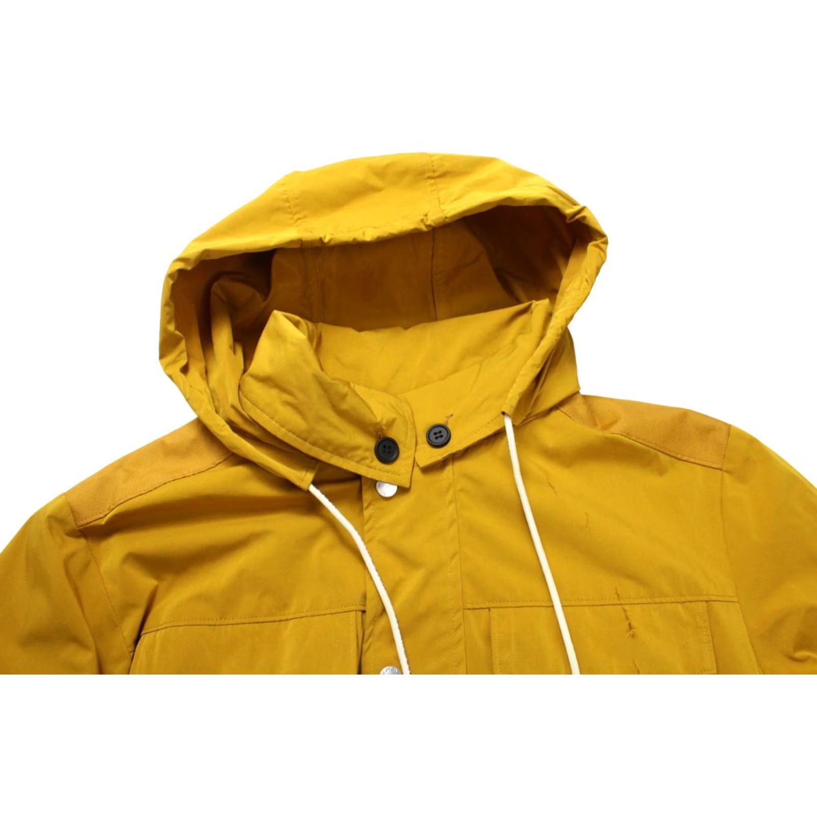 Scotch & Soda SCOTCH & SODA Jacket Men's LARGE Full Zip Hidden Hood Drawstring Waist Mustard Regular Size Mens Size US L / EU 52-54 / 3 - 6 Thumbnail