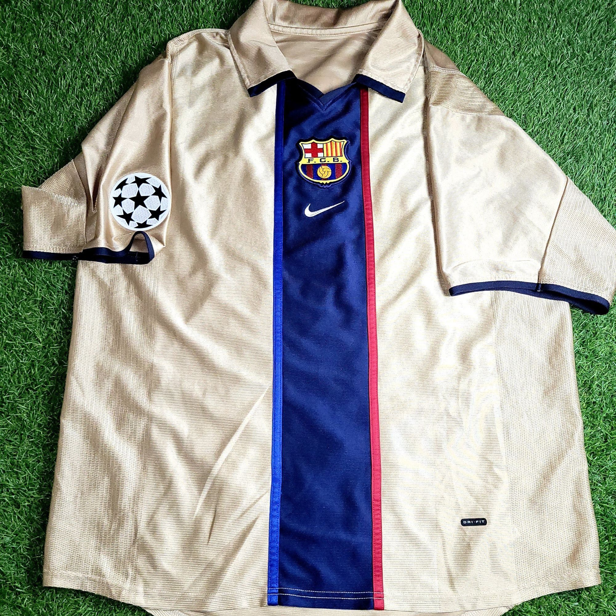 Nike Riquelme Barcelona 2002 2003 UEFA Soccer Third Jersey XL Size US XL / EU 56 / 4 - 2 Thumbnail