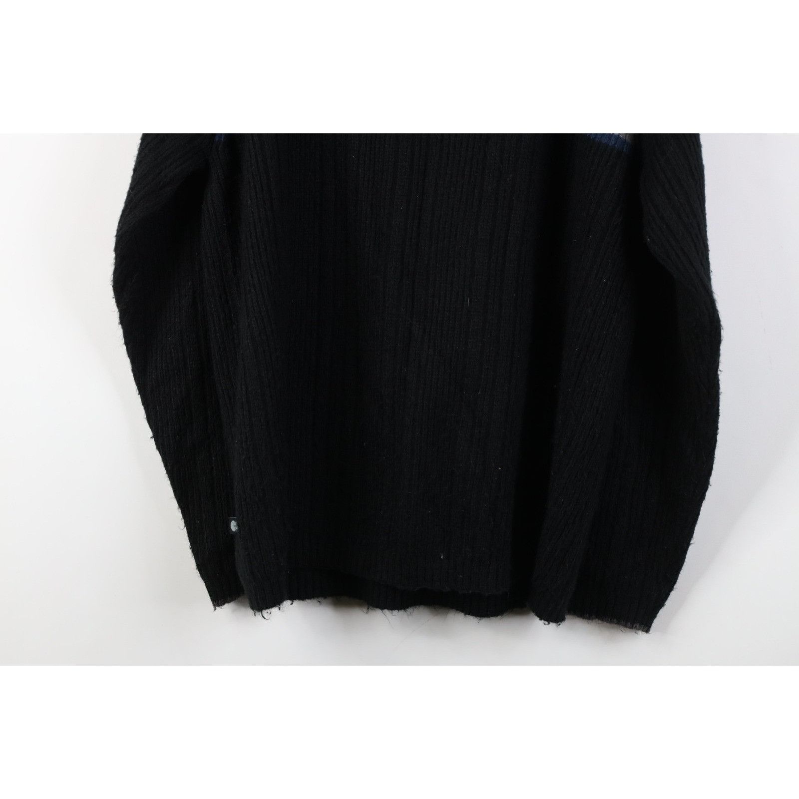 Vintage Vintage 90s Y2K Streetwear Striped Knit Half Zip Sweater Size US M / EU 48-50 / 2 - 14 Thumbnail