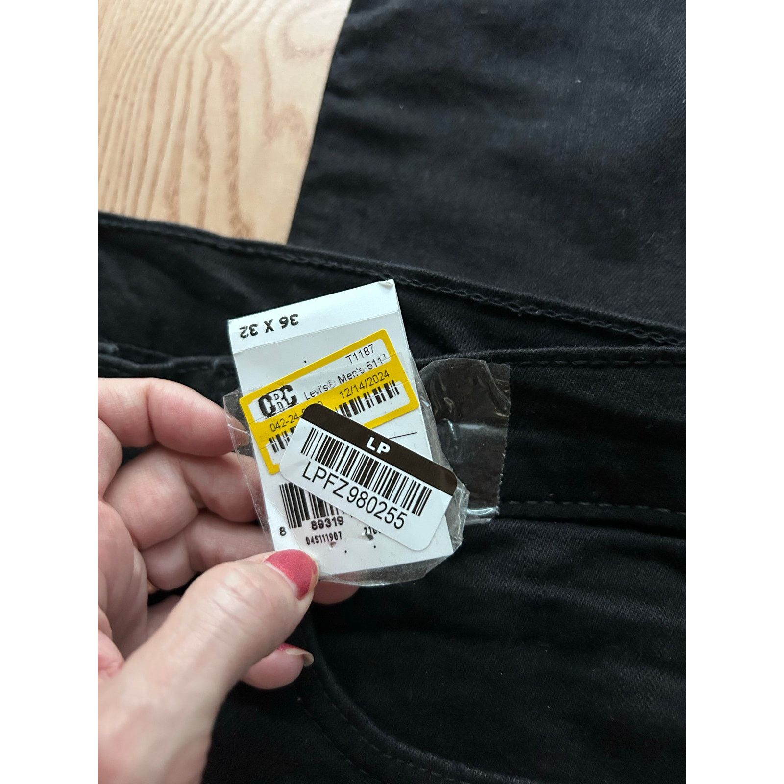 Levi's New Men Levi’s 511 Straight Leg Stretchy Jeans black 36”x32” Size US 36 / EU 52 - 4 Thumbnail