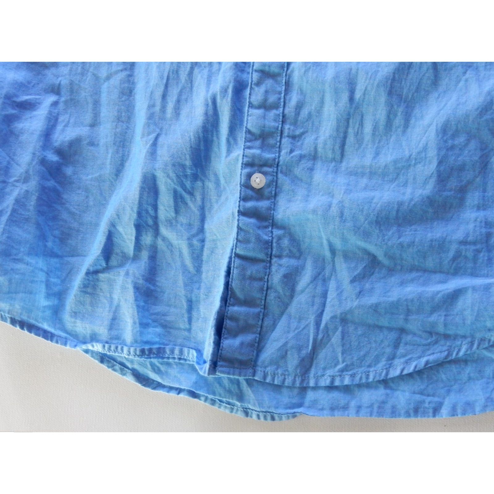 H&M H&M Men's Long Sleeve Button-Up Shirt Size S Blue Cotton Size US S / EU 44-46 / 1 - 2 Thumbnail