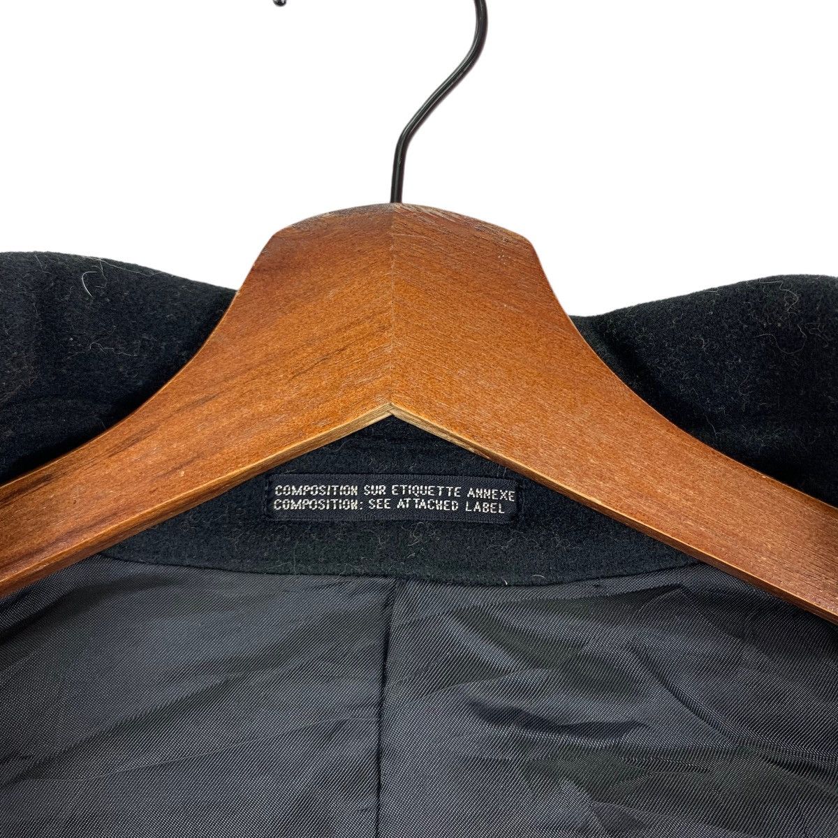 Autumn Cashmere × Yohji Yamamoto VINTAGE INED HOMME YOHJI YAMAMOTO WOOL OVERCOAT JACKET Size XS / US 0-2 / IT 36-38 - 9 Thumbnail