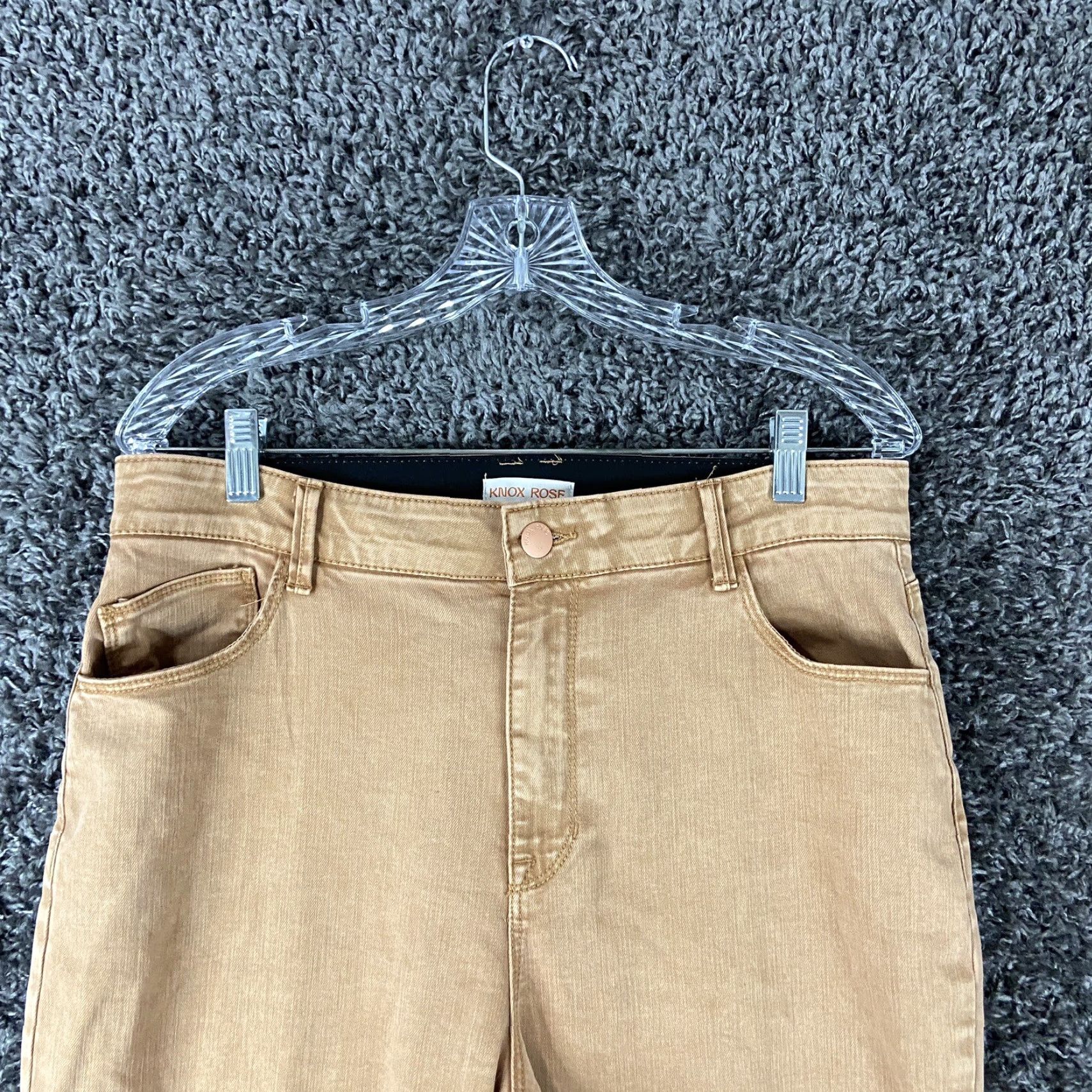 Vintage KNOX ROSE Orange Skinny Ankle Pants Women’s Regular Size 12 Size 34" / US 12 / IT 48 - 4 Thumbnail