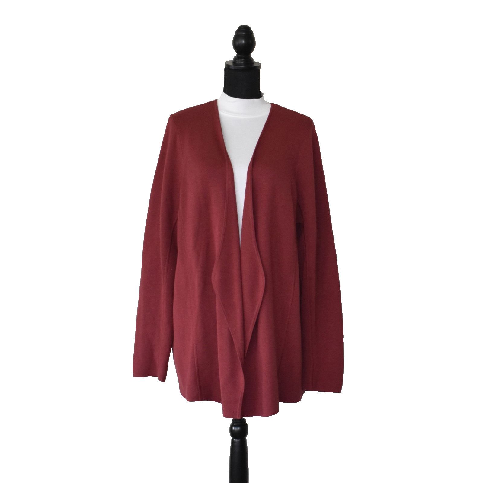 Eileen Fisher EILEEN FISHER Silk Organic Cotton Open Long Cardigan Size XL Size XL / US 12-14 / IT 48-50 - 1 Thumbnail