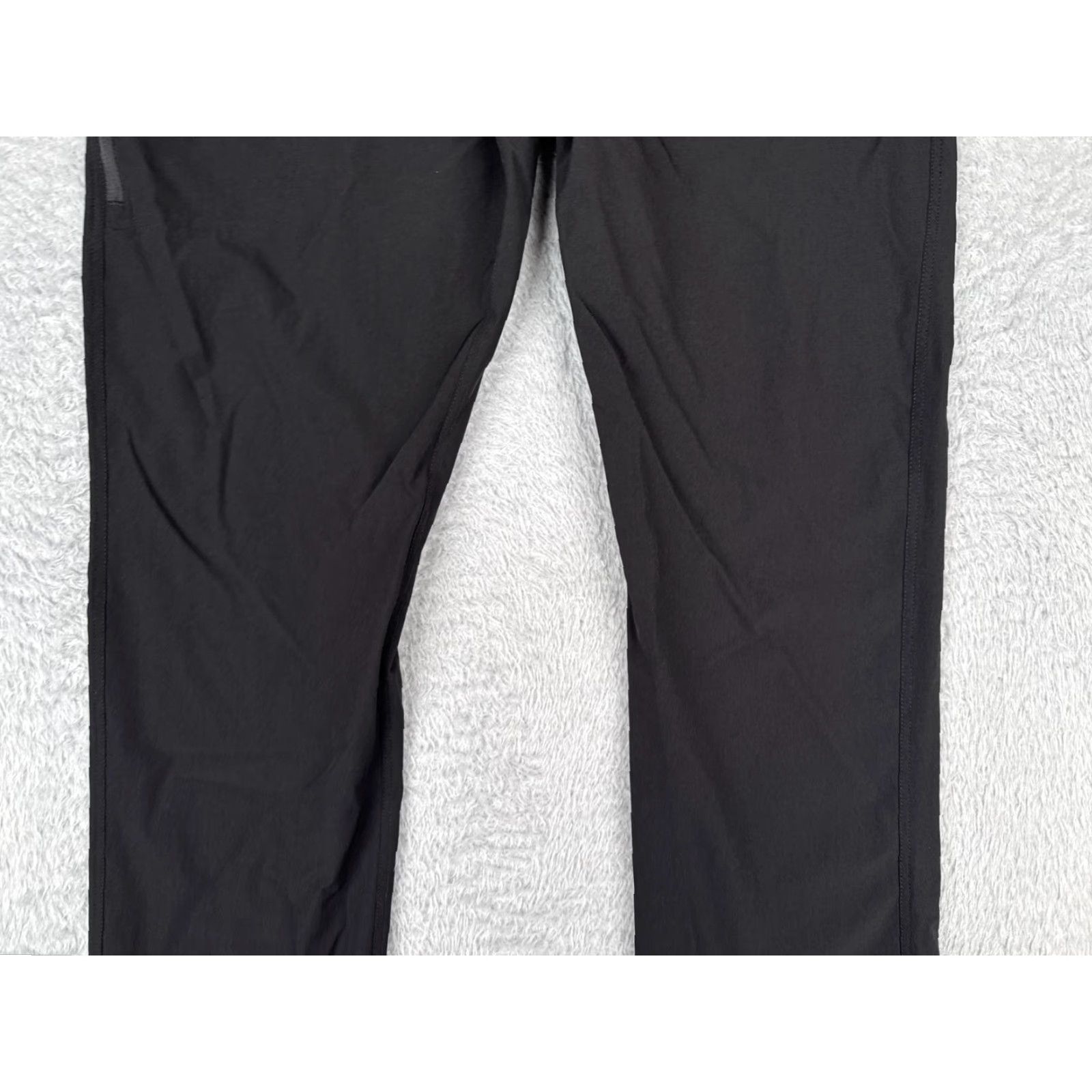 Vintage Kirkland Women's Pants 14 Black Straight Leg Nylon Blend Cargo Casual 35x32 Size 36" / US 14 / IT 50 - 3 Thumbnail