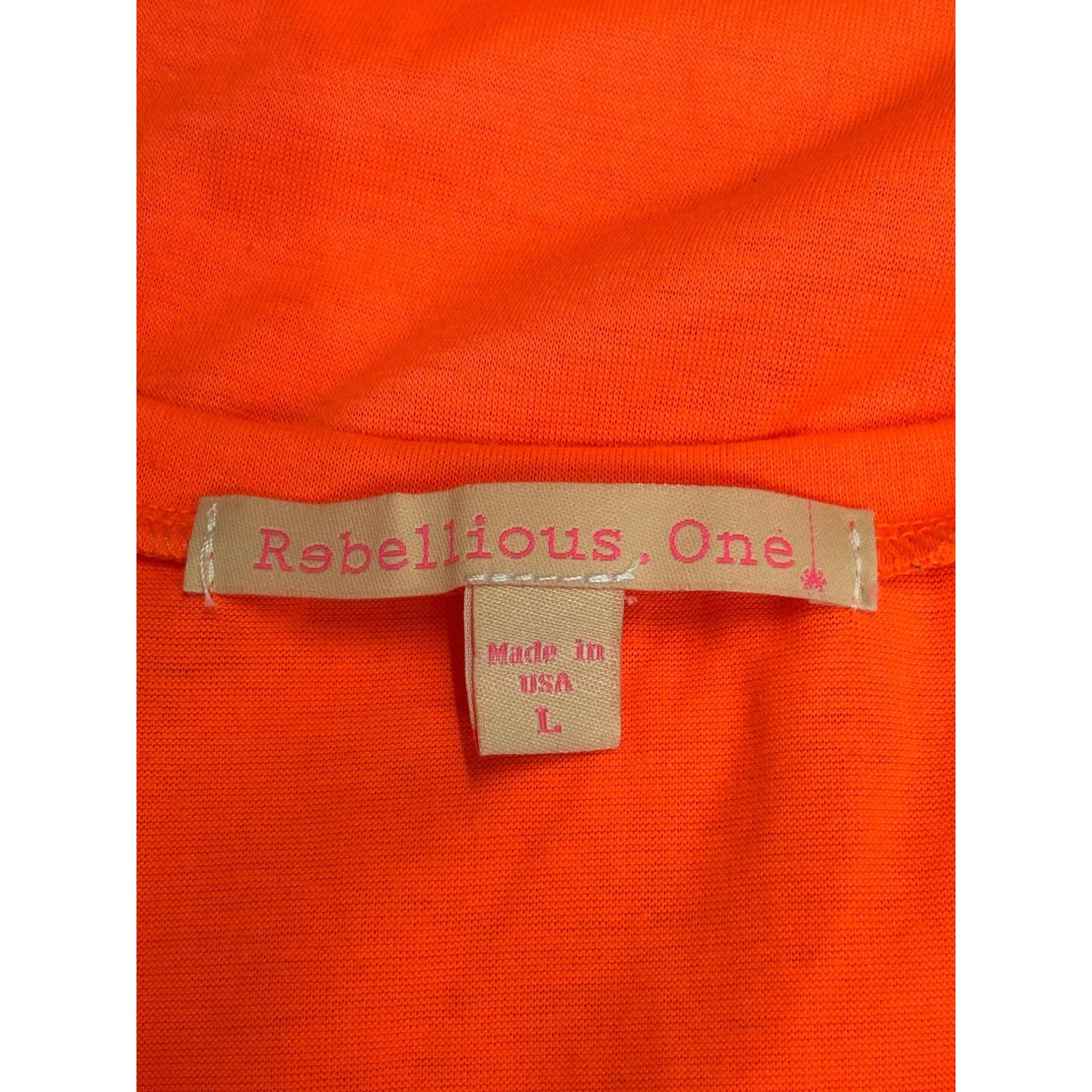 Other Rebellious One Junior's High-Lowe Graphic Tank Top, Neon Co Size L / US 10 / IT 46 - 8 Thumbnail