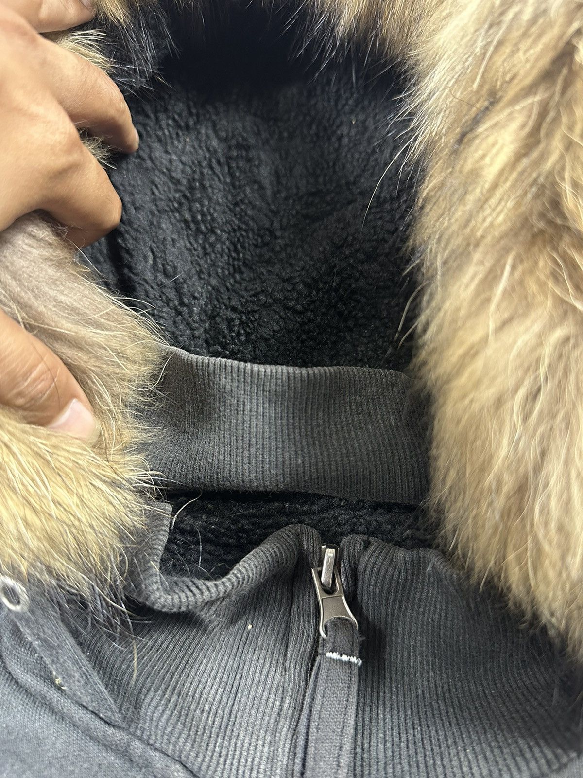 If Six Was Nine 2000s PERFECT FADED FAUX FUR IFSIXWASNINE PUNK STYLED Size US XL / EU 56 / 4 - 6 Thumbnail