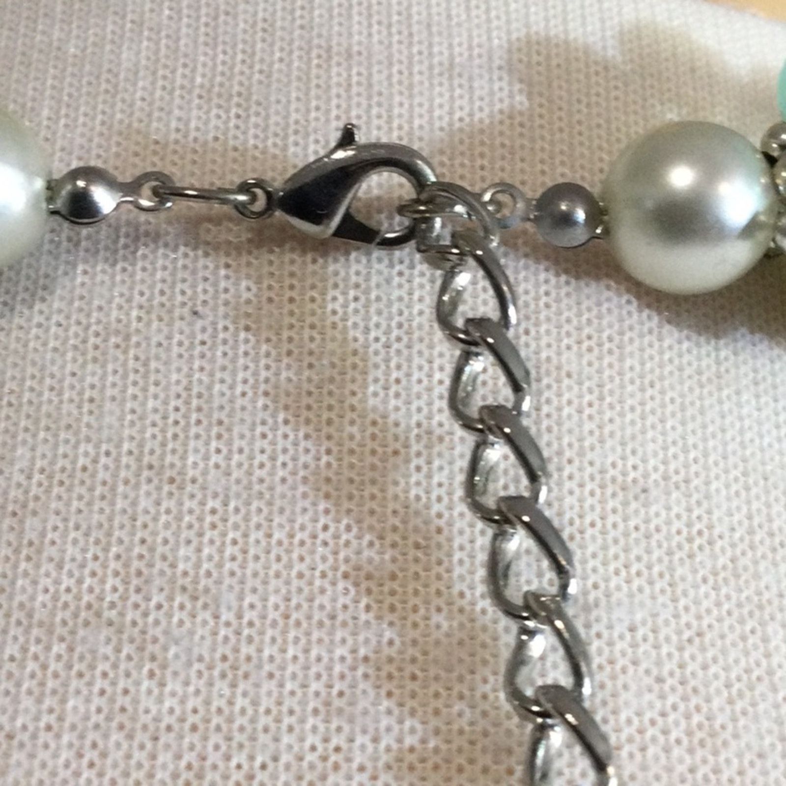 Other Multi-strand Turquoise, Clear, Blue and Silver Bead Necklace Size ONE SIZE - 10 Thumbnail